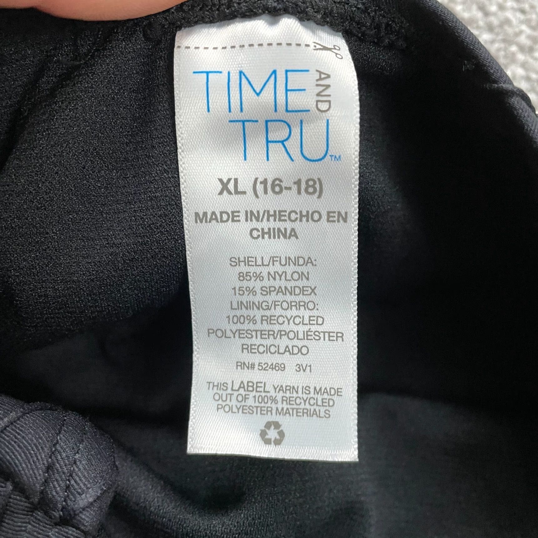 Vintage Time And Tru Swimsuit Womens XL Black Textured One Piece Halter Bathing Suit Size XL / US 12-14 / IT 48-50 - 4 Thumbnail