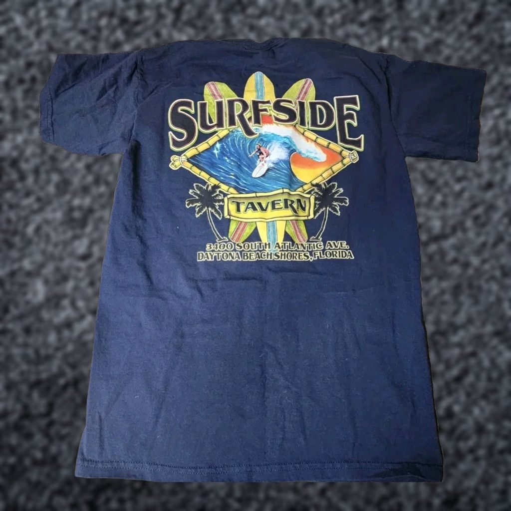 Gildan Mens S Surfside Tavern Daytona Beach FL Double Sided Pocket T Shirt Size US S / EU 44-46 / 1 - 1 Thumbnail