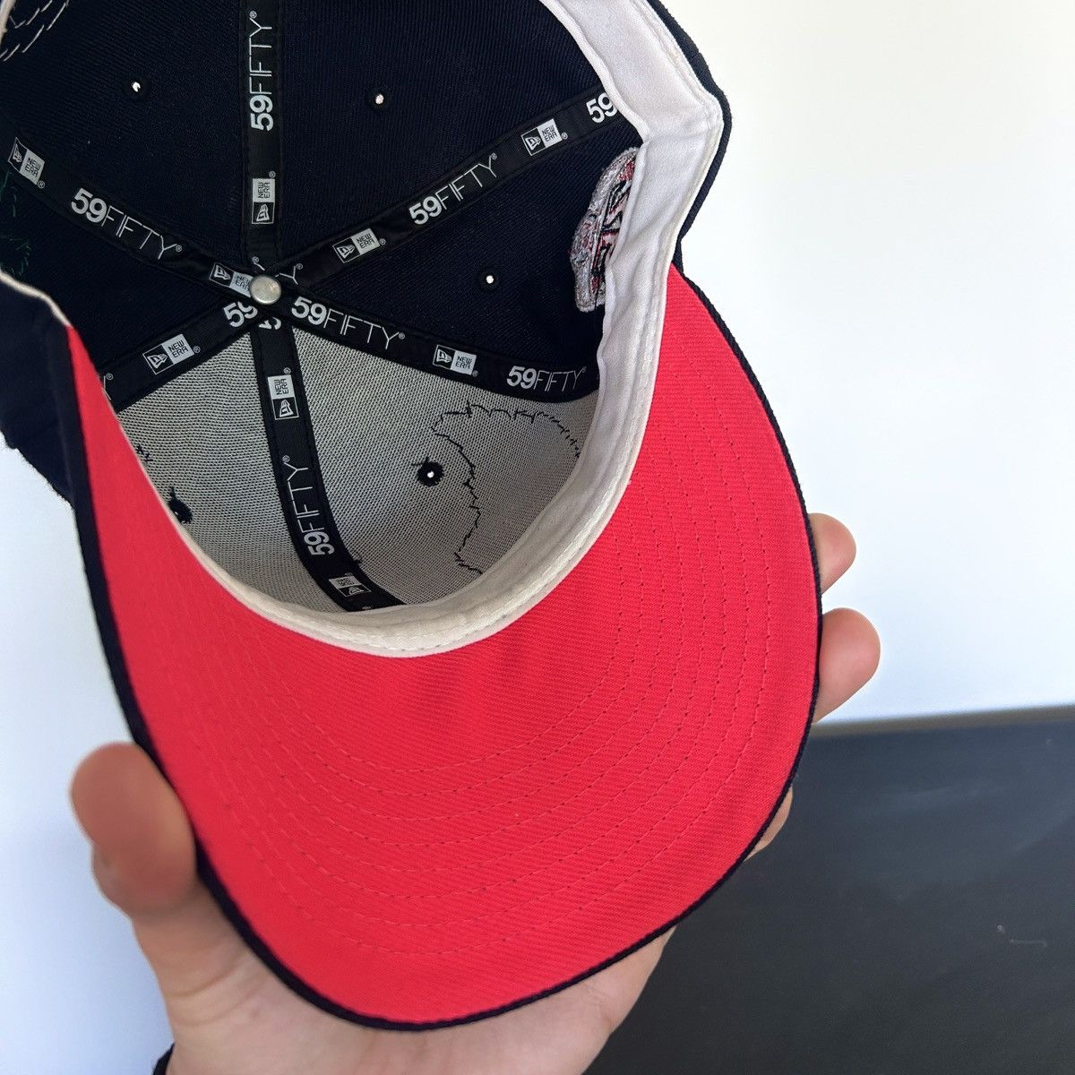 New Era *7 3/8* 1-of-1 NEW ERA California Angels Hand-Sewn Fitted Size ONE SIZE - 11 Thumbnail