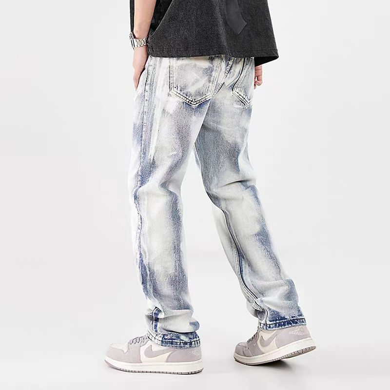 Jean Street-style distressed and faded jeans Size US 30 / EU 46 - 1 Thumbnail