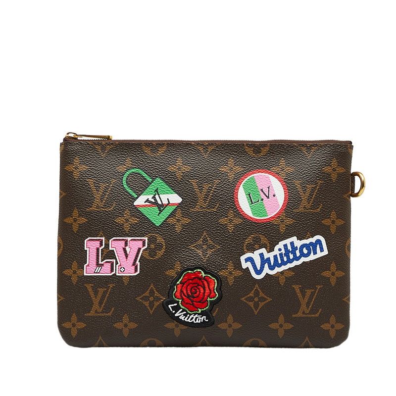 image of Louis Vuitton Monogram City Pouch in Brown, Women's