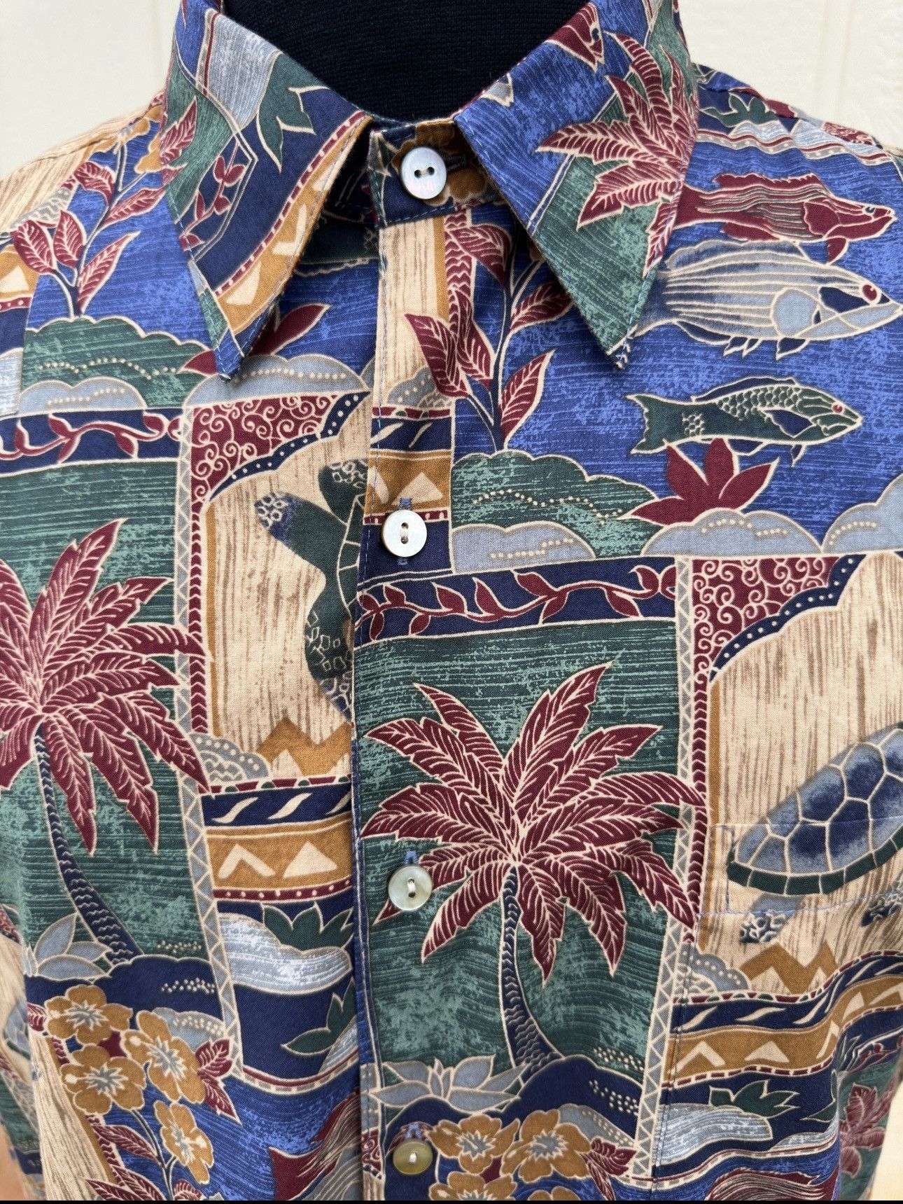 Tori Richard Tori Richard Hawaiian Print Multicolored Men's Medium Size US M / EU 48-50 / 2 - 3 Thumbnail