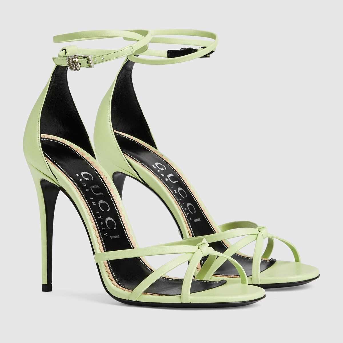 Gucci o1s1wg110125 Strappy Sandals in Green Size US 10 / IT 40 - 2 Thumbnail