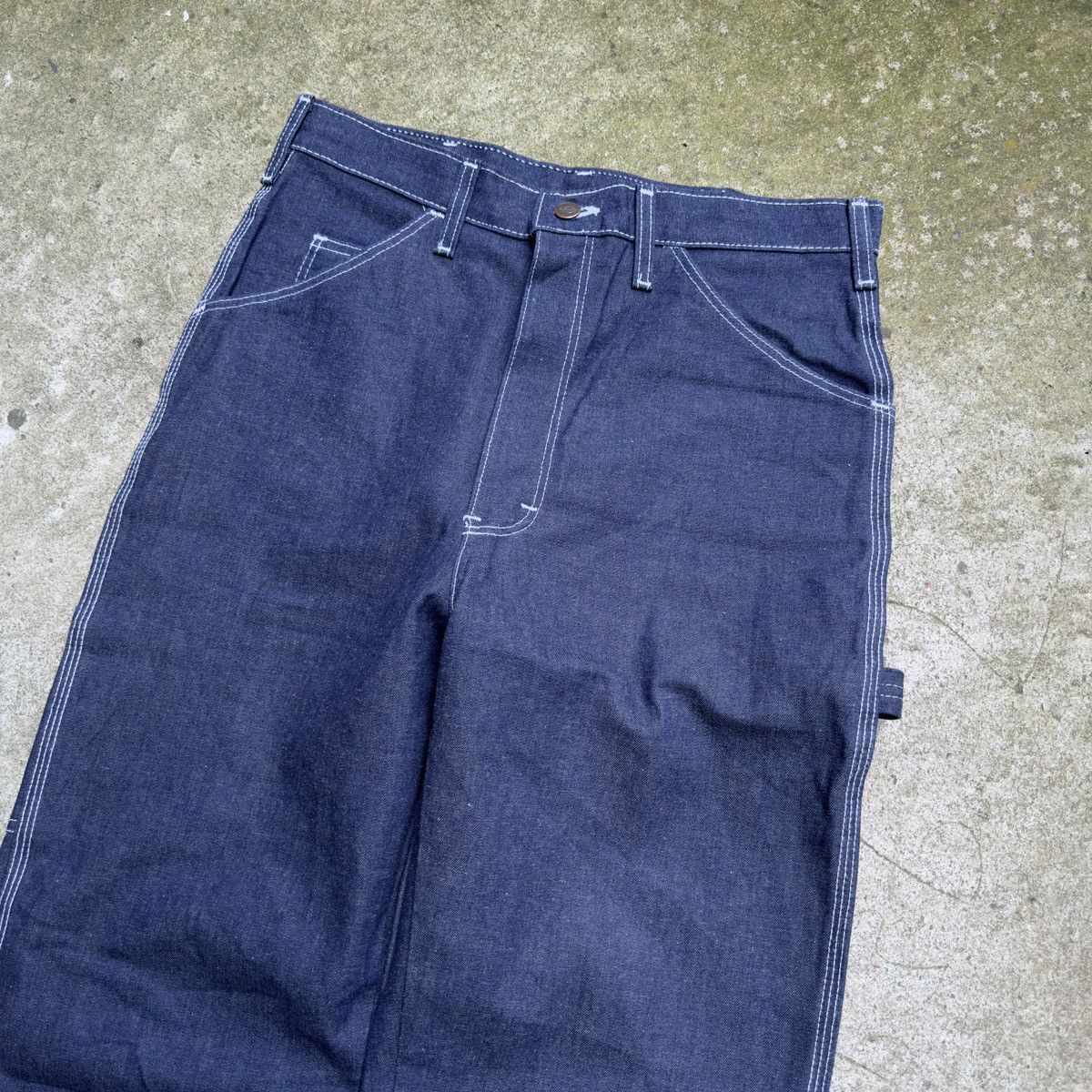 Vintage 70s 80s Dickies Dark Wash Carpenter Work Jeans Size US 30 / EU 46 - 3 Thumbnail
