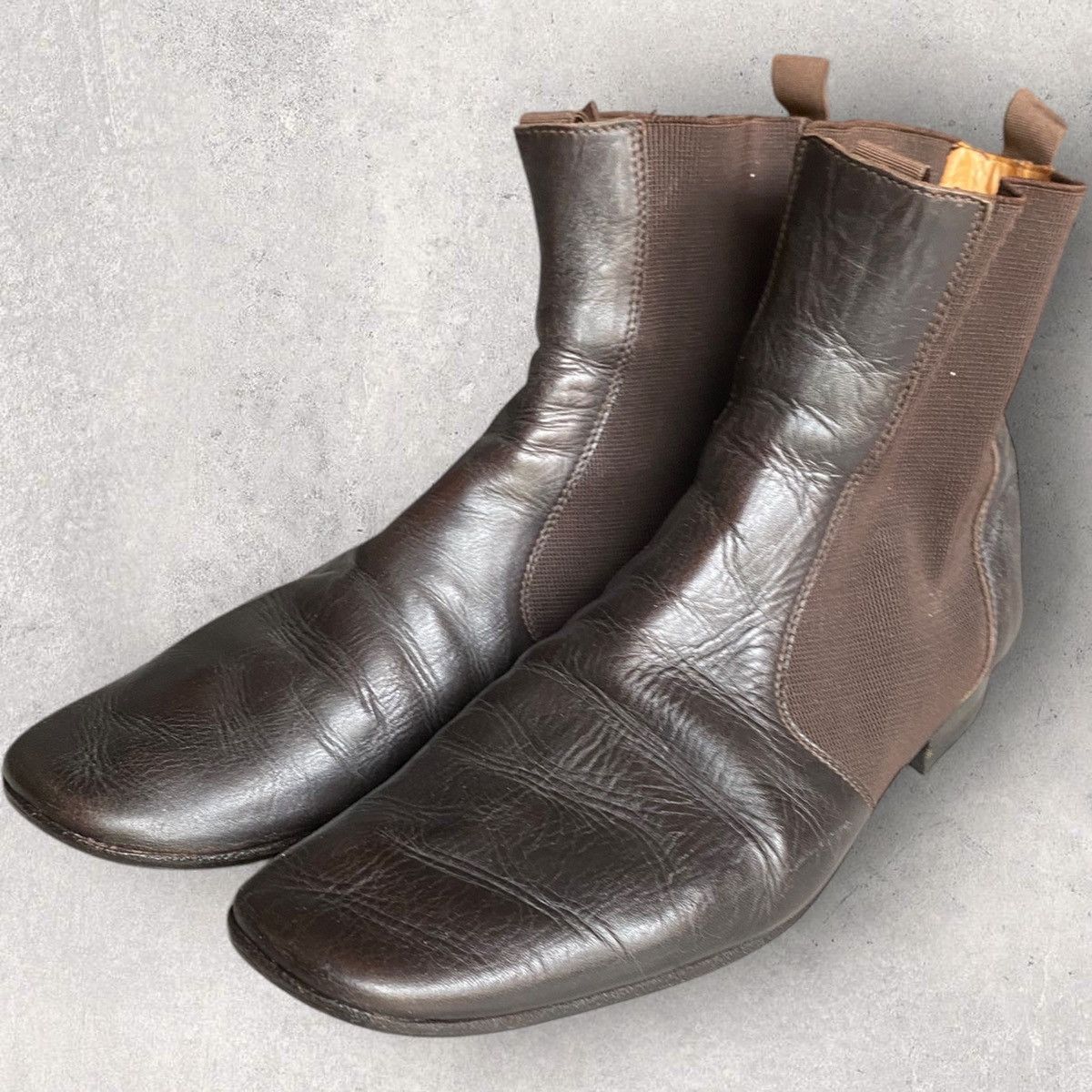 Maison Margiela Margiela Brown Side Gore Chelsea Boots Size US 10 / EU 43 - 3 Thumbnail