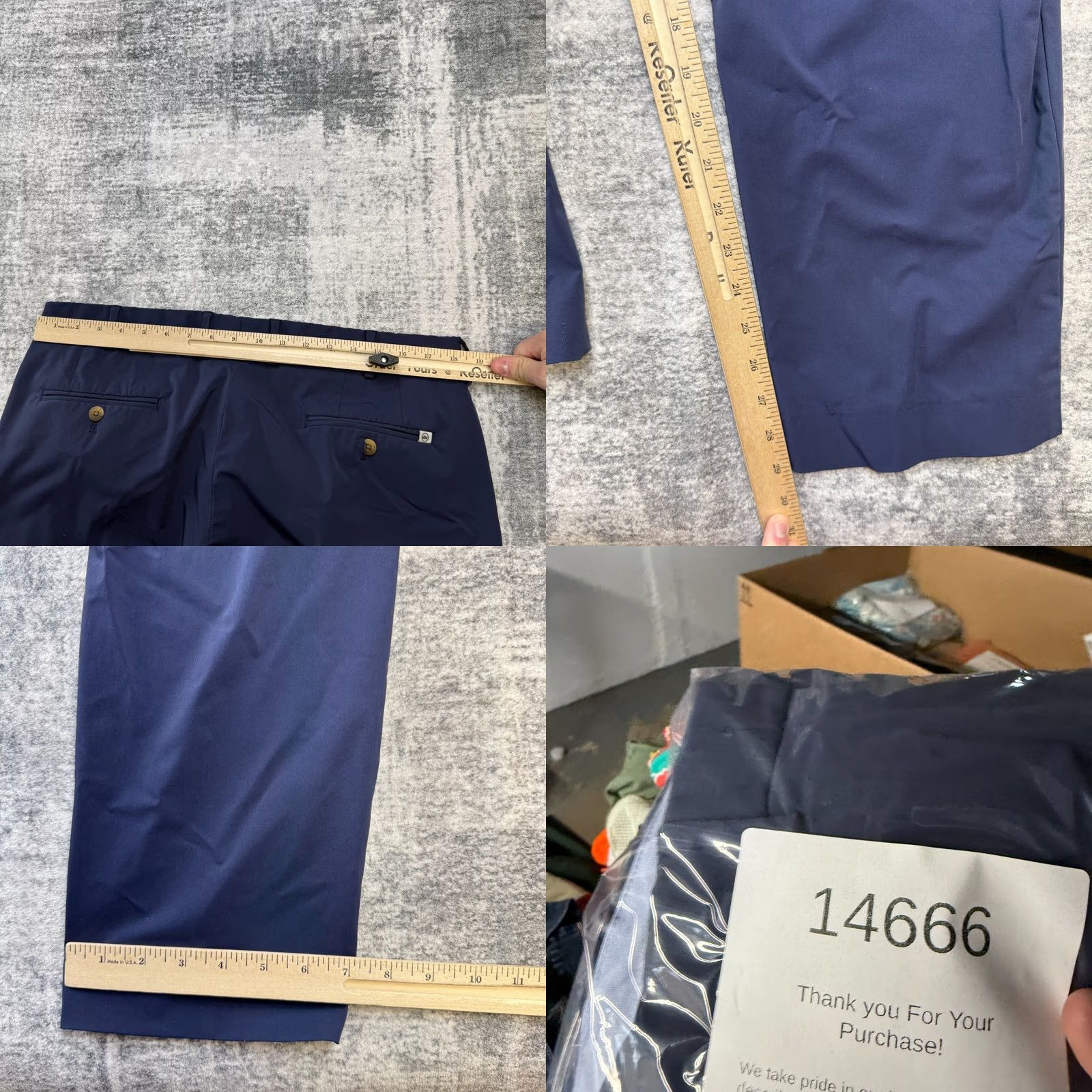 Peter Millar Peter Millar Crown Crafted Pants Mens 38x32 Blue Nylon Spandex Golf Chino Straight Front Pocket Regular Size Type Size US 38 / EU 54 - 8 Thumbnail