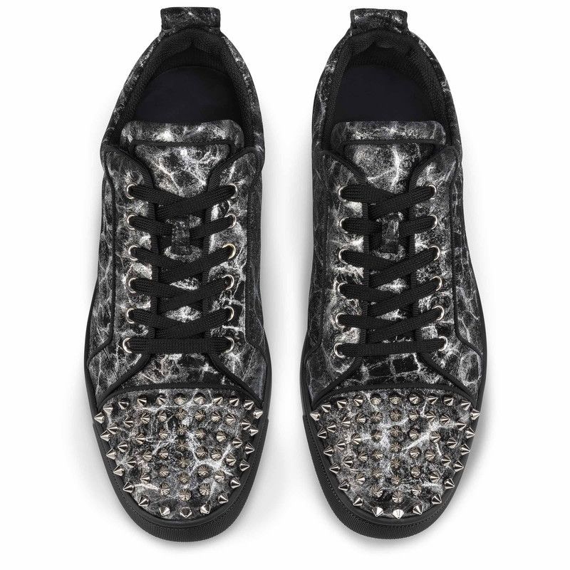 Christian Louboutin oc11z0126 Louis Junior Spikes Orlato in Black Size US 12 / EU 45 - 4 Thumbnail