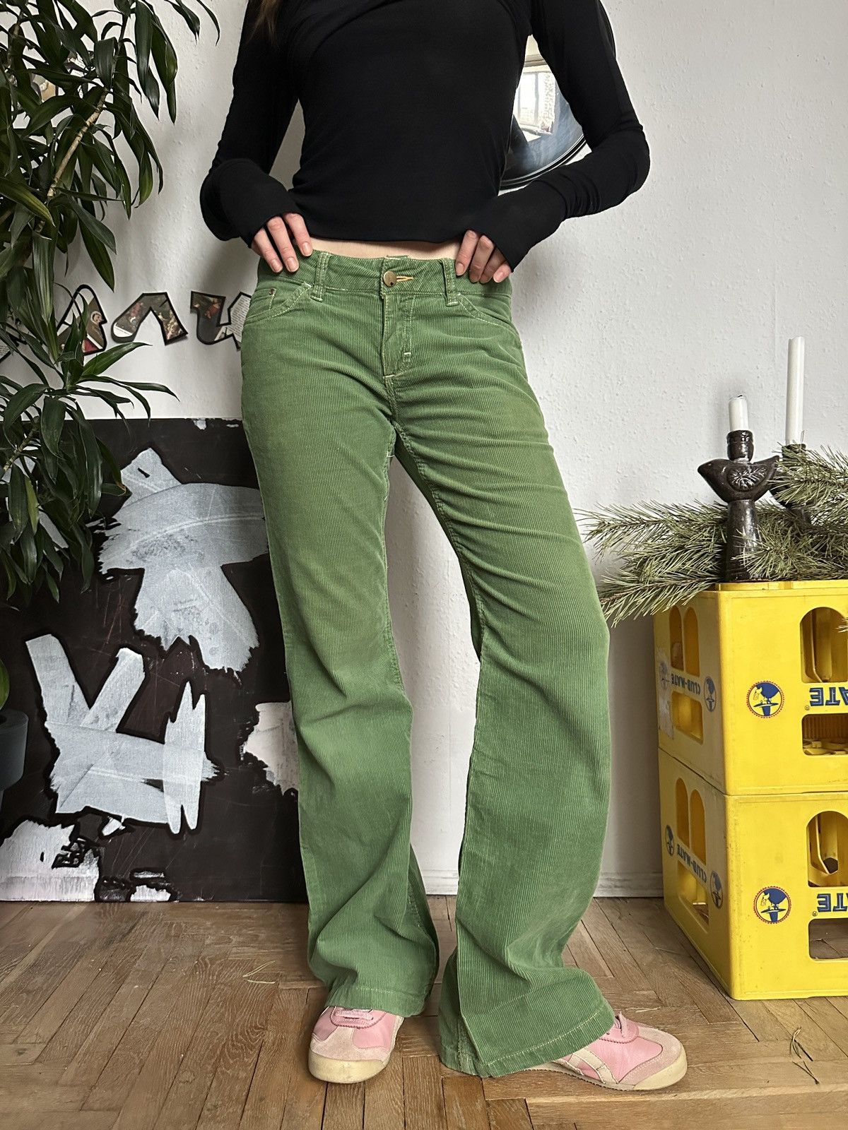20471120 × If Six Was Nine × Seditionaries Funky Corduroy Wide Leg Bootcut Pants Style Embroided pocket Size 30" / US 8 / IT 44 - 6 Thumbnail