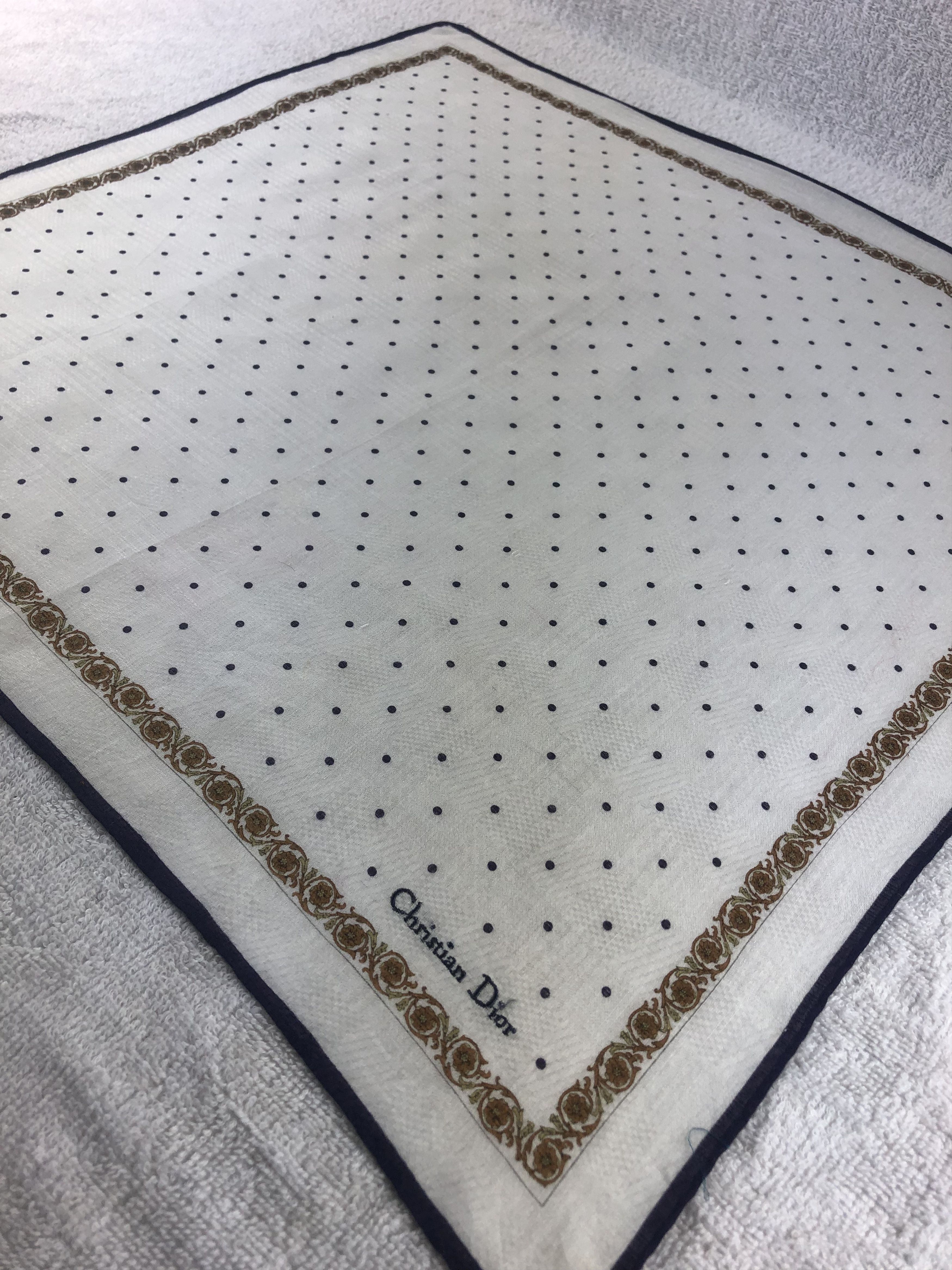 Vintage Christian Dior Handkerchief / Bandana / Neckerchief Size ONE SIZE - 4 Thumbnail