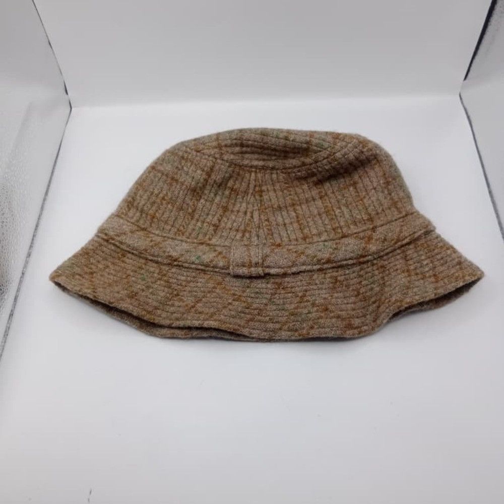 The Unbranded Brand Vintage 70s 80s Wool Tweed Bucket Hat Flecked Brown Beige Size ONE SIZE - 1 Thumbnail