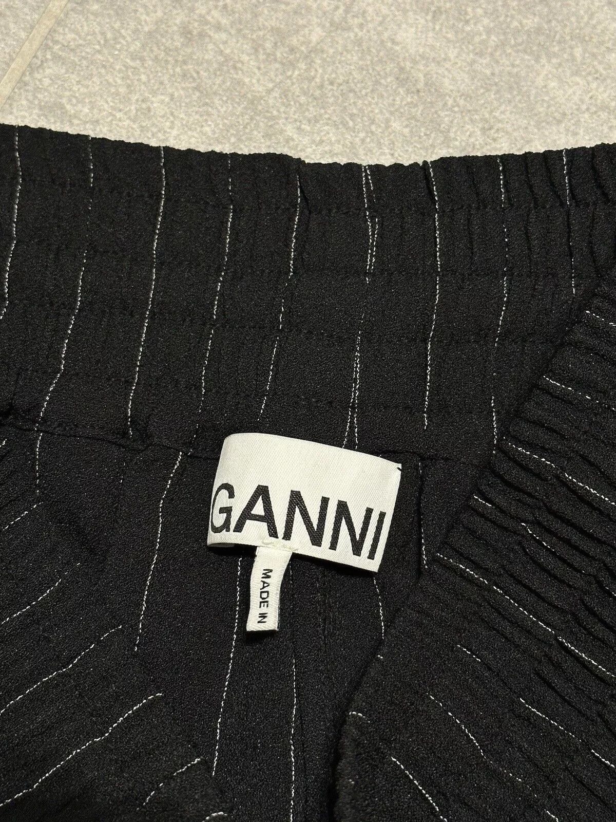 Ganni Ganni Trousers Stripped Polyester Womens Pants Size 36 Size 25" / US 0 / IT 36 - 11 Thumbnail