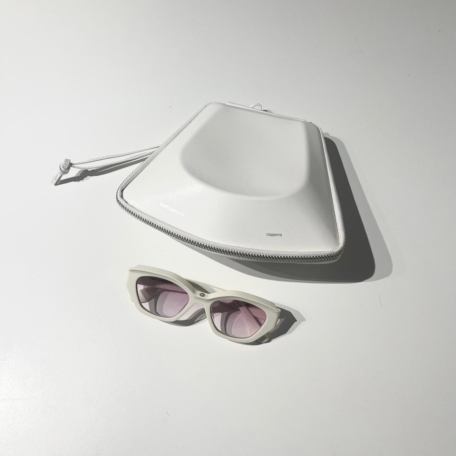 Gentle Monster Gentle Monster X Coperni 5G Sunglasses (White) Size ONE SIZE - 1 Thumbnail
