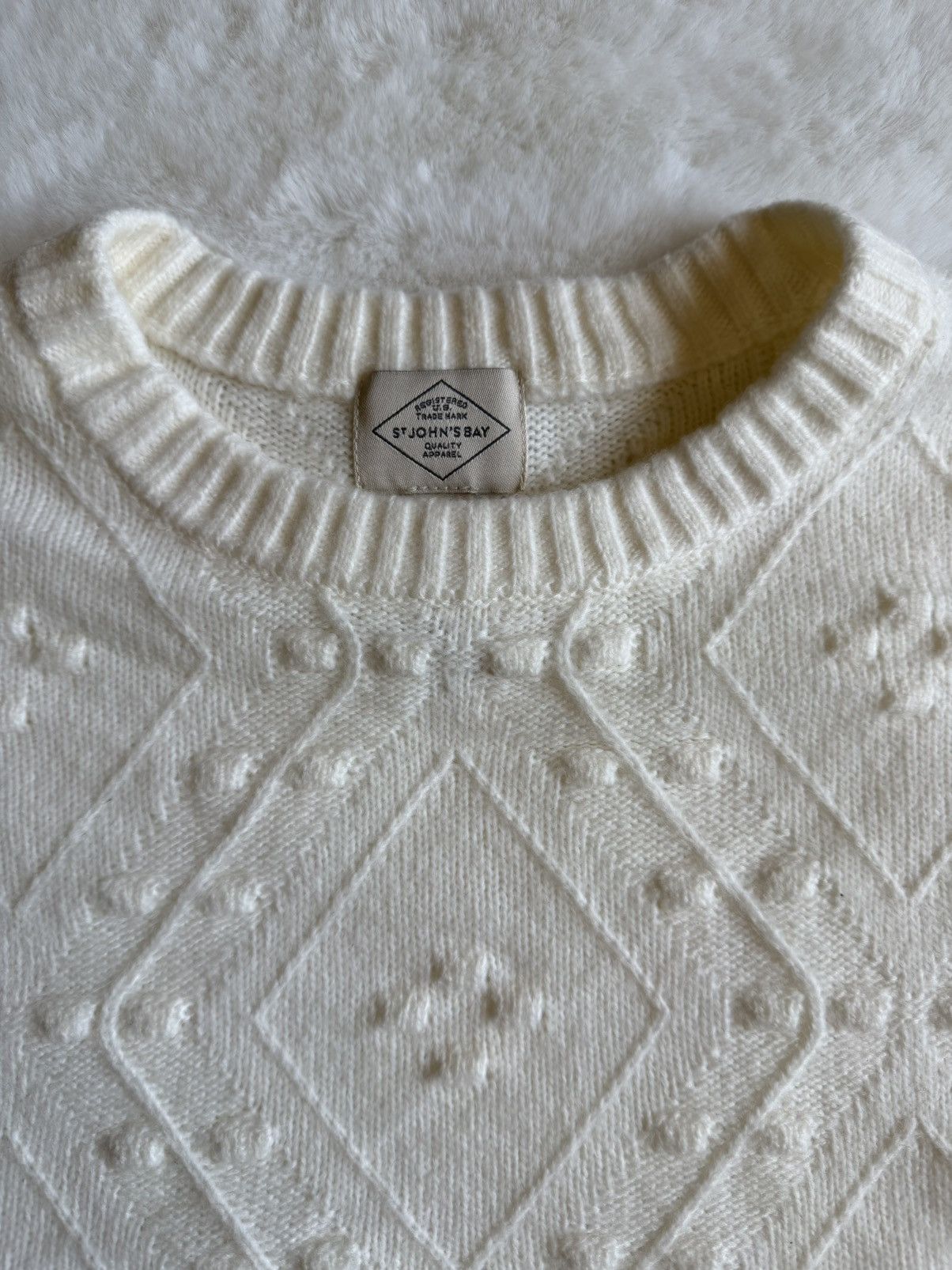 St. Johns Bay St. John's Bay Classic Cable Sweater - (PL) Size L / US 10 / IT 46 - 5 Thumbnail