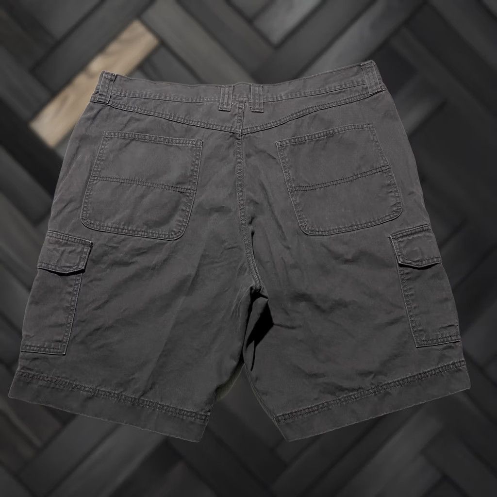 Vintage Full Blue Cargo Shorts Gray 40 Cotton Cargo Workwear Casual Mens Shortall Size US 40 / EU 56 - 1 Thumbnail