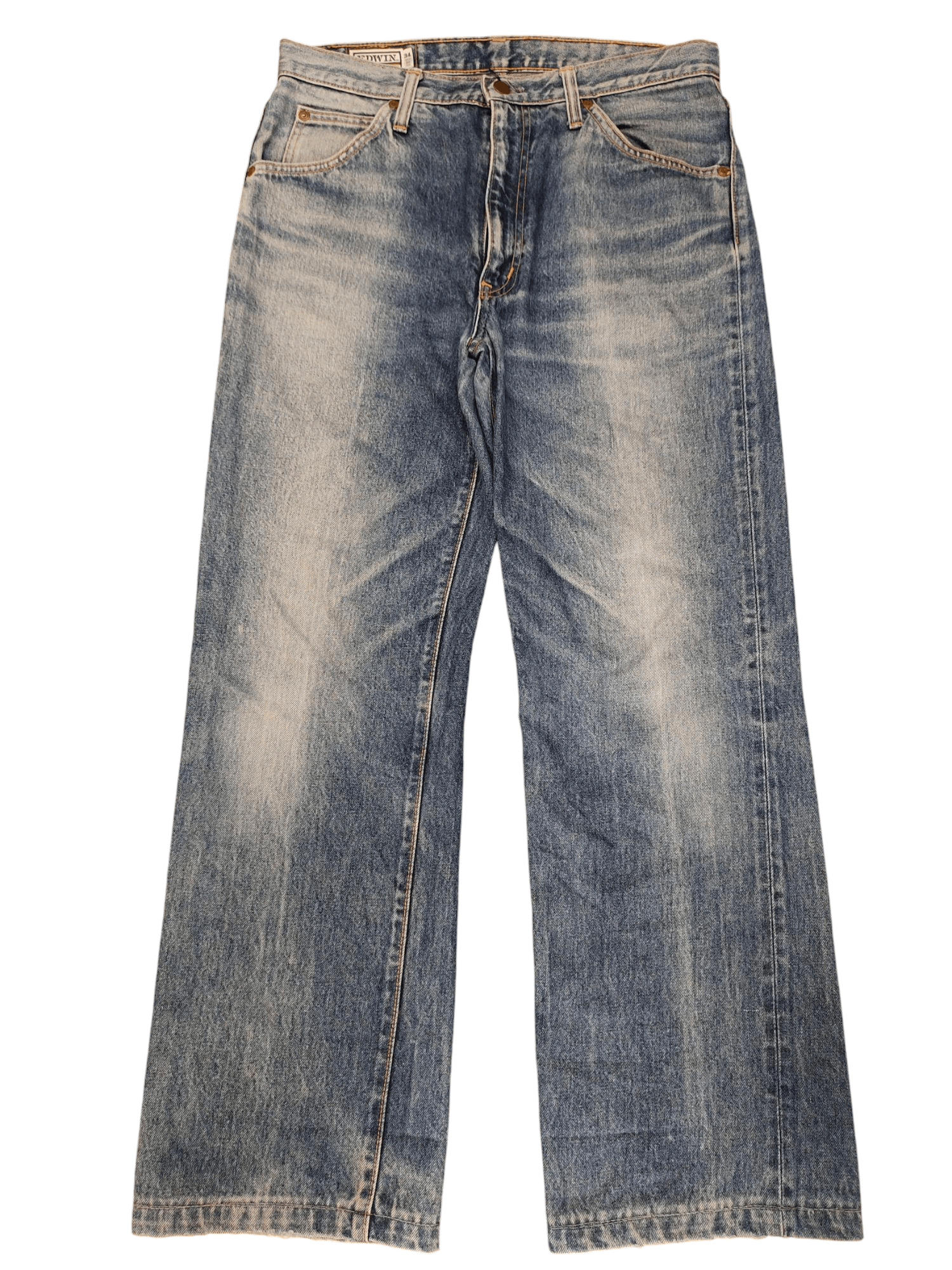 If Six Was Nine Loose Jeans Edwin Distress Faded Clawmark Denim Jeans Size US 32 / EU 48 - 1 Thumbnail