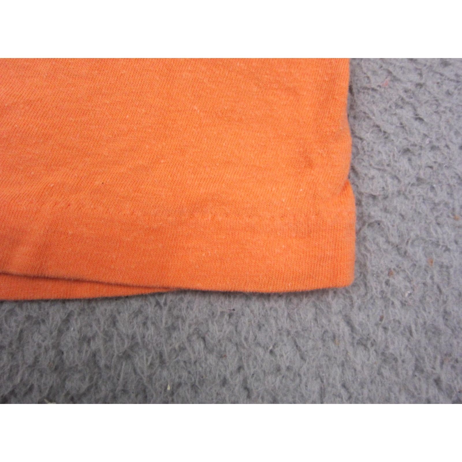 Native VINTAGE James Halber Shirt Mens XL Orange Short Sleeve Crew Neck Cotton Knit Embroidered 90s City Classic Outdoor All Seasons Womens Mens Boys Girls Size US XL / EU 56 / 4 - 5 Thumbnail