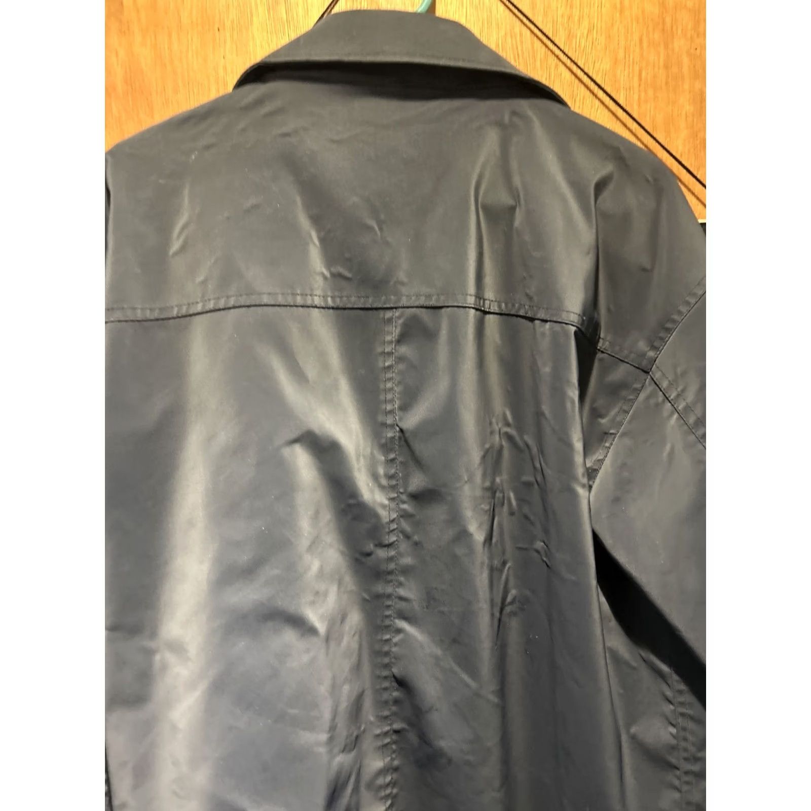 Vintage Whispering Smith Rain Jacket Men L Black Polyurethane Waterproof Zip Up Coat EUC Size US L / EU 52-54 / 3 - 6 Thumbnail