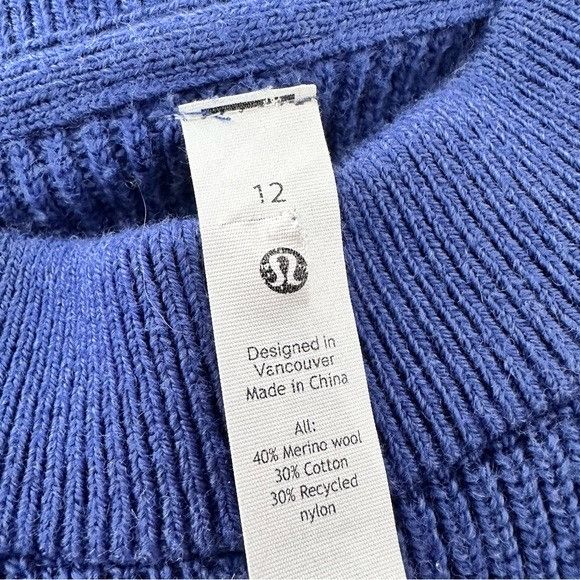 Lululemon Lululemon Merino Wool-Blend Ribbed Crewneck Sweater Heathere Size XL / US 12-14 / IT 48-50 - 7 Thumbnail