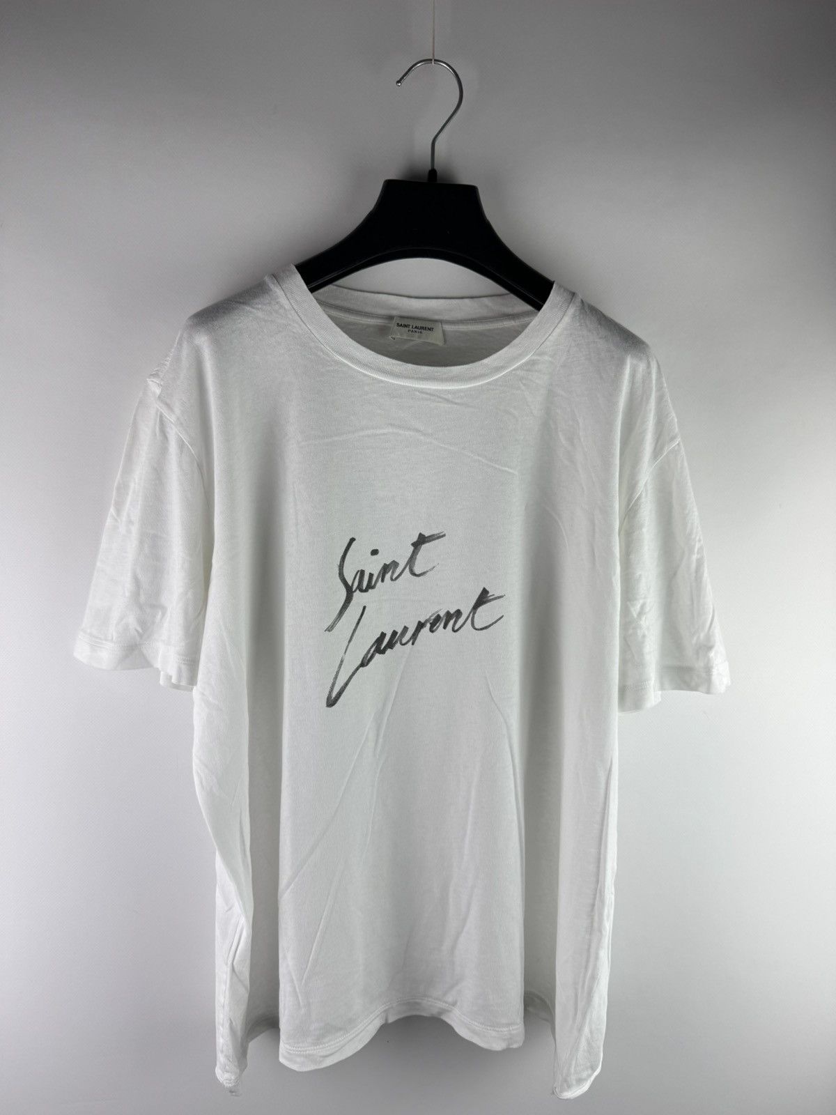 Saint Laurent Paris Saint Laurent Paris Signature Women’s Top T-Shirt Size L / US 10 / IT 46 - 1 Thumbnail