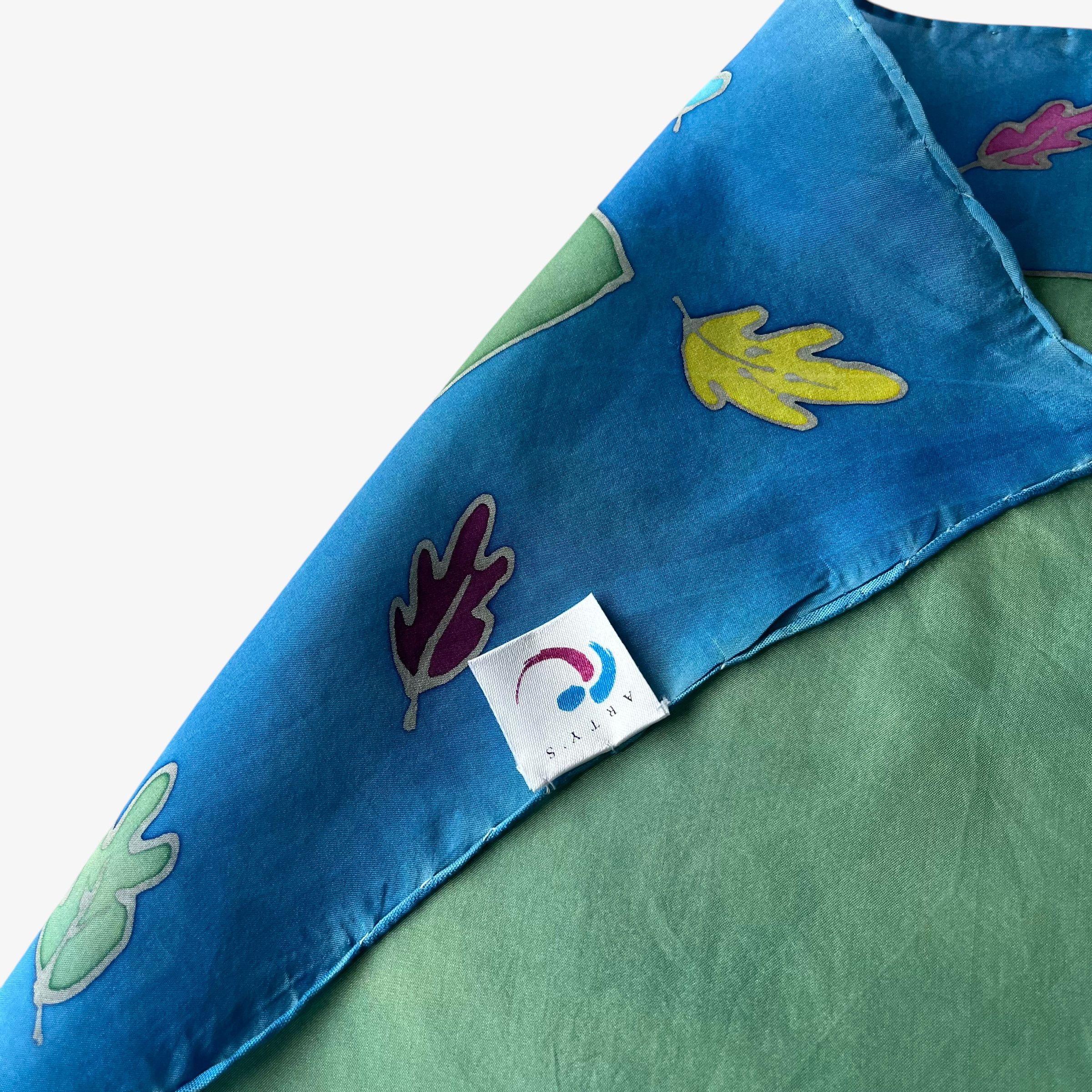 Disney Vintage 90s Disney Pocahontas Floral Hand Painted Silk Scarf Size ONE SIZE - 4 Thumbnail