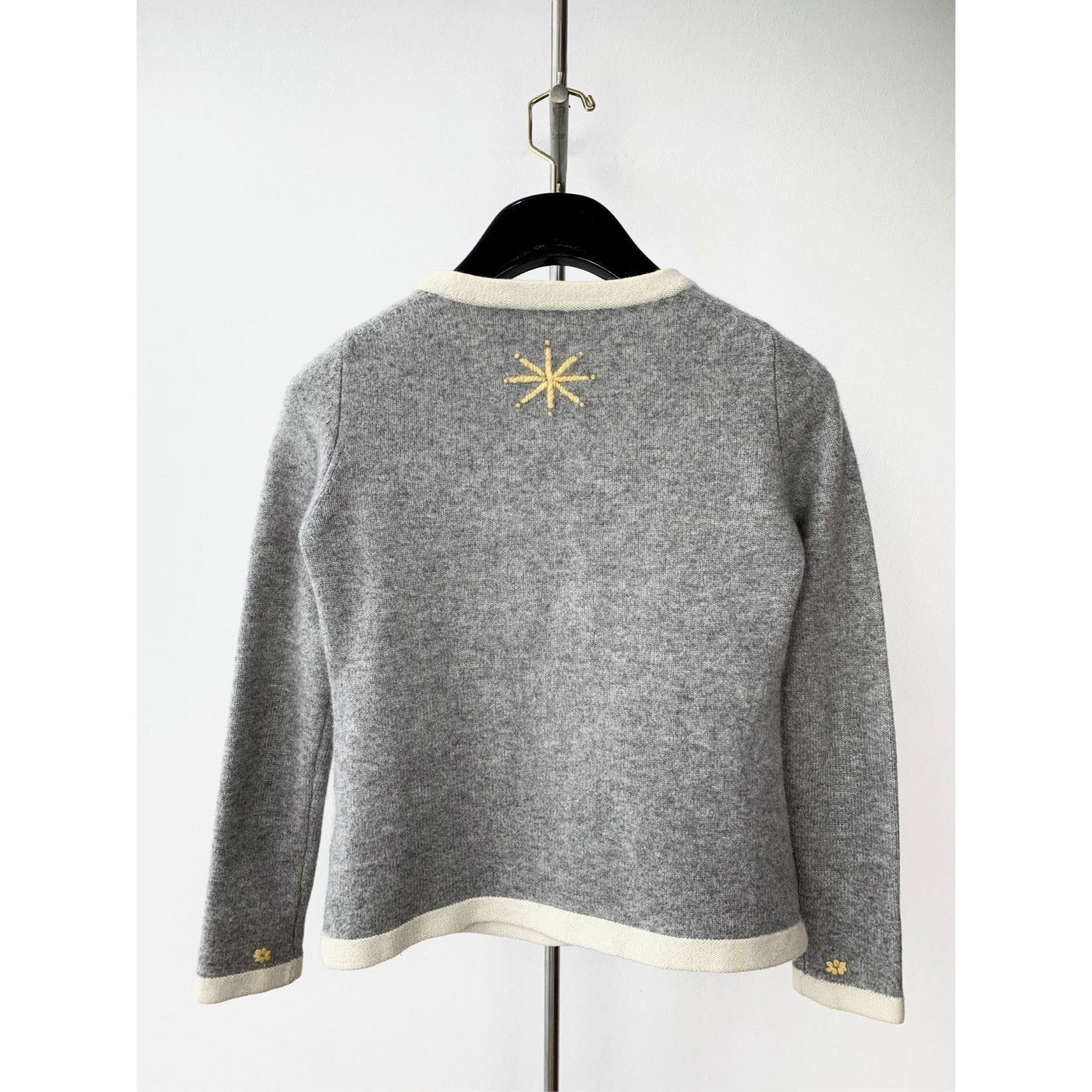 Loro Piana Loro Piana Baby Cashmere Gray Ski-Themed Sweater With Embroi Size S / US 4 / IT 40 - 2 Thumbnail