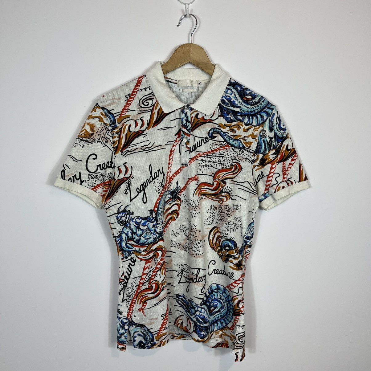 Alexander McQueen Alexander McQueen Legendary Creature Maritime Printed Polo Size US L / EU 52-54 / 3 - 1 Thumbnail