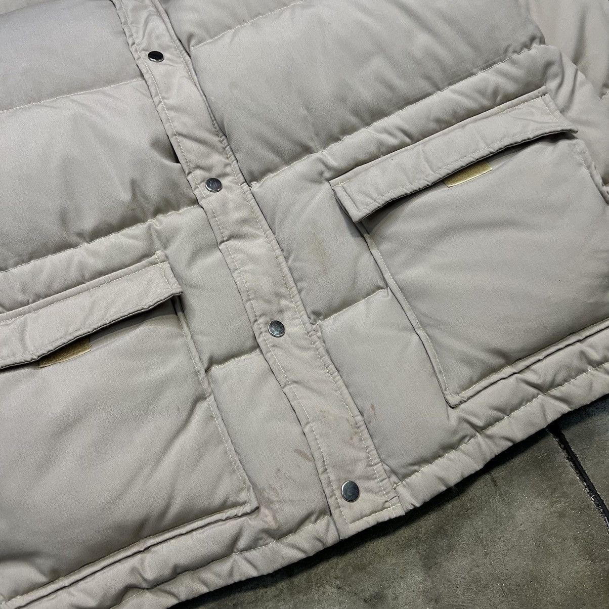 Eddie Bauer Vintage 80s Montgomery Ward Down Filled Puffer Jacket Beige Size US XL / EU 56 / 4 - 3 Thumbnail