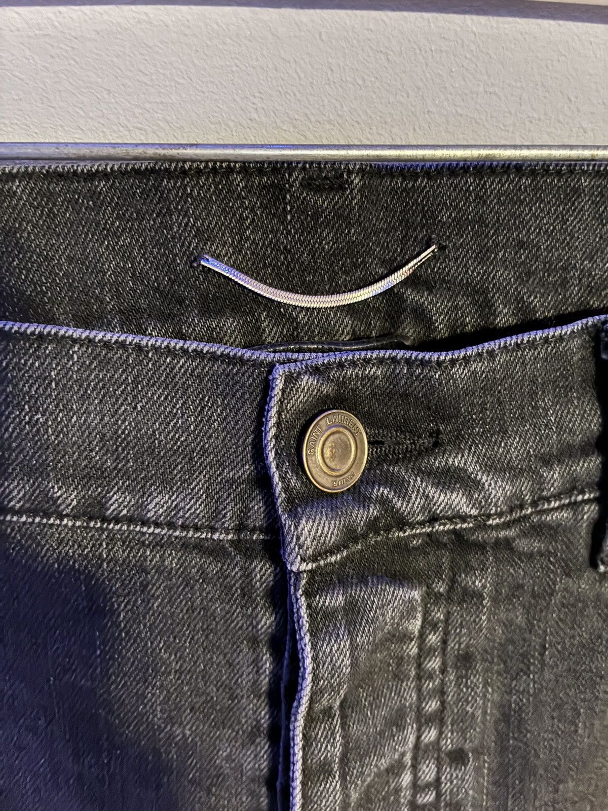 Saint Laurent Paris Saint Laurent Paris black denim Size US 33 - 3 Thumbnail