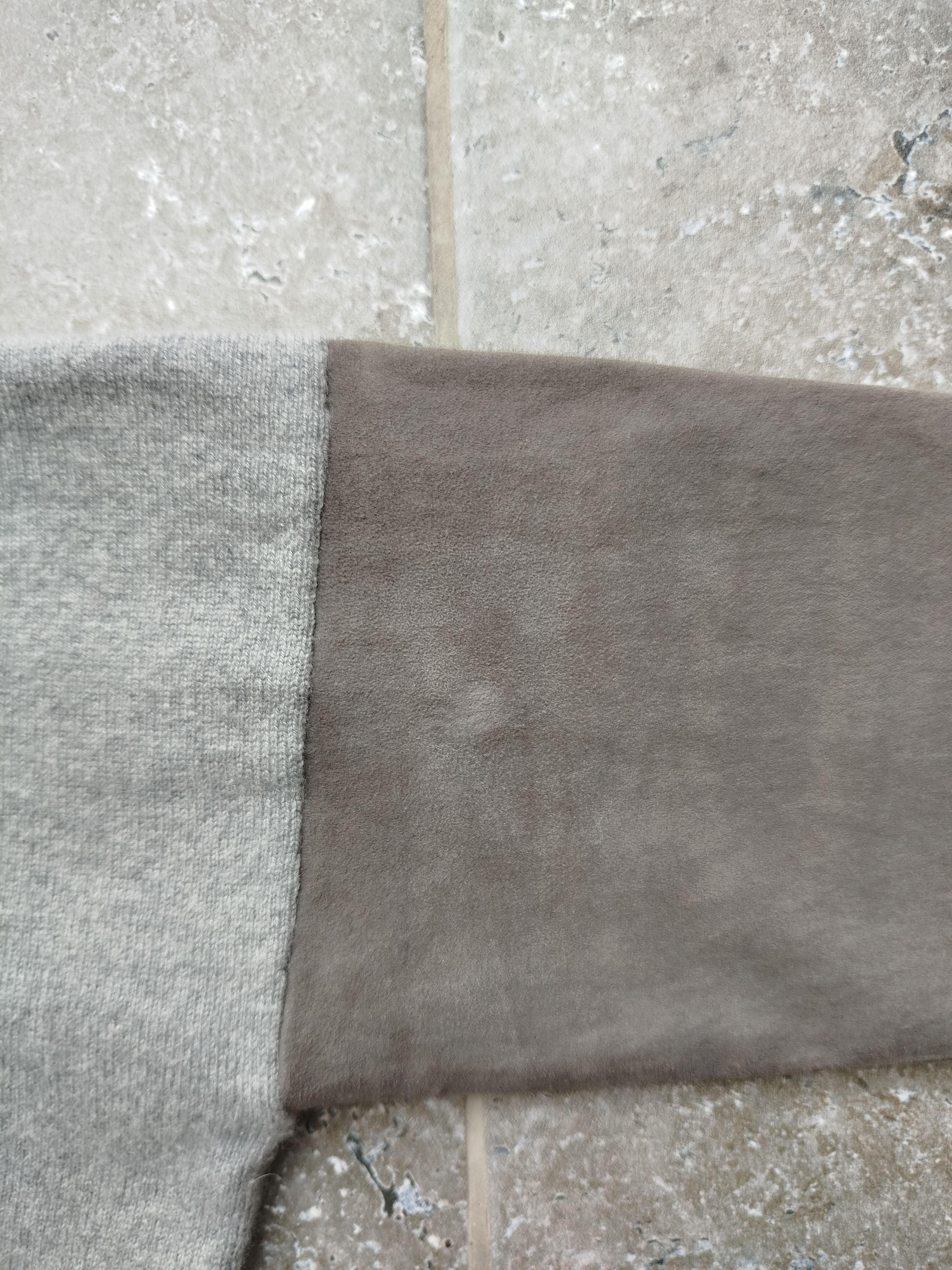 Brunello Cucinelli Pullover Sweater Cashmere Leather Sleeves Size L-XL Size L / US 10 / IT 46 - 14 Thumbnail