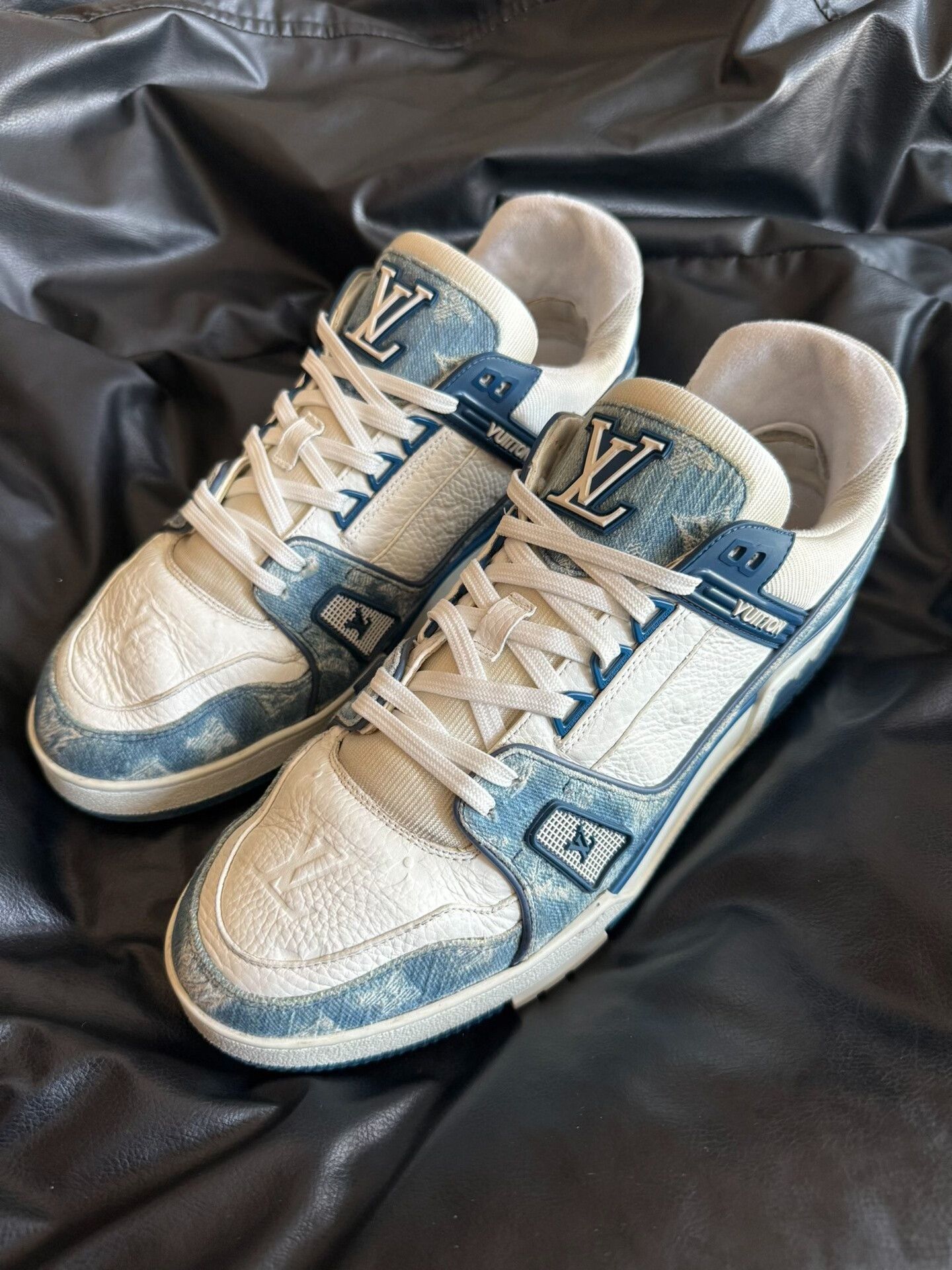 Louis Vuitton Louis Vuitton Training Denim Blue Lowtop Sneakers 8 Men Size US 8 / EU 41 - 1 Thumbnail
