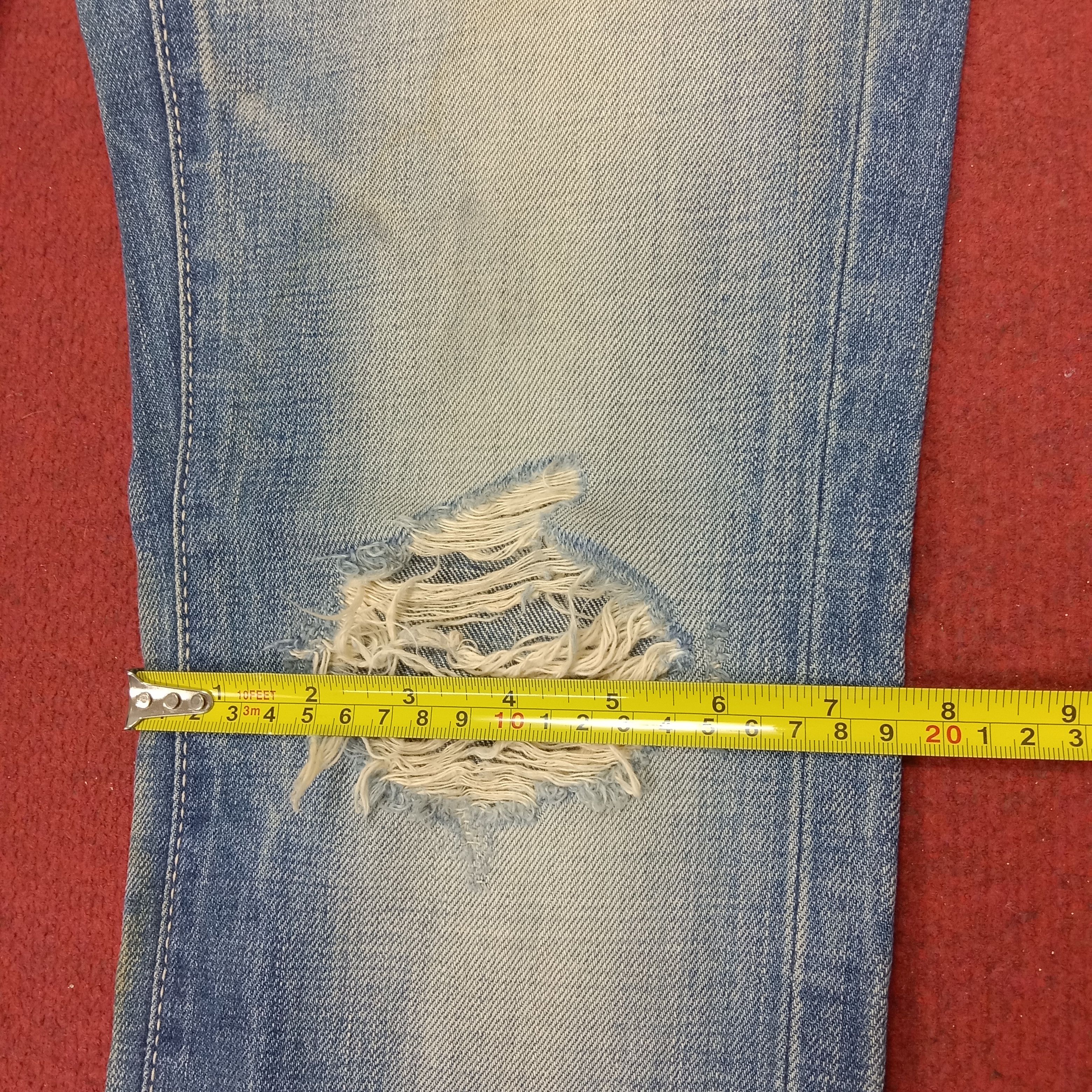 Vanquish Vanquish Gold Distressed Jeans Rock Punk Style Size 31" - 10 Thumbnail