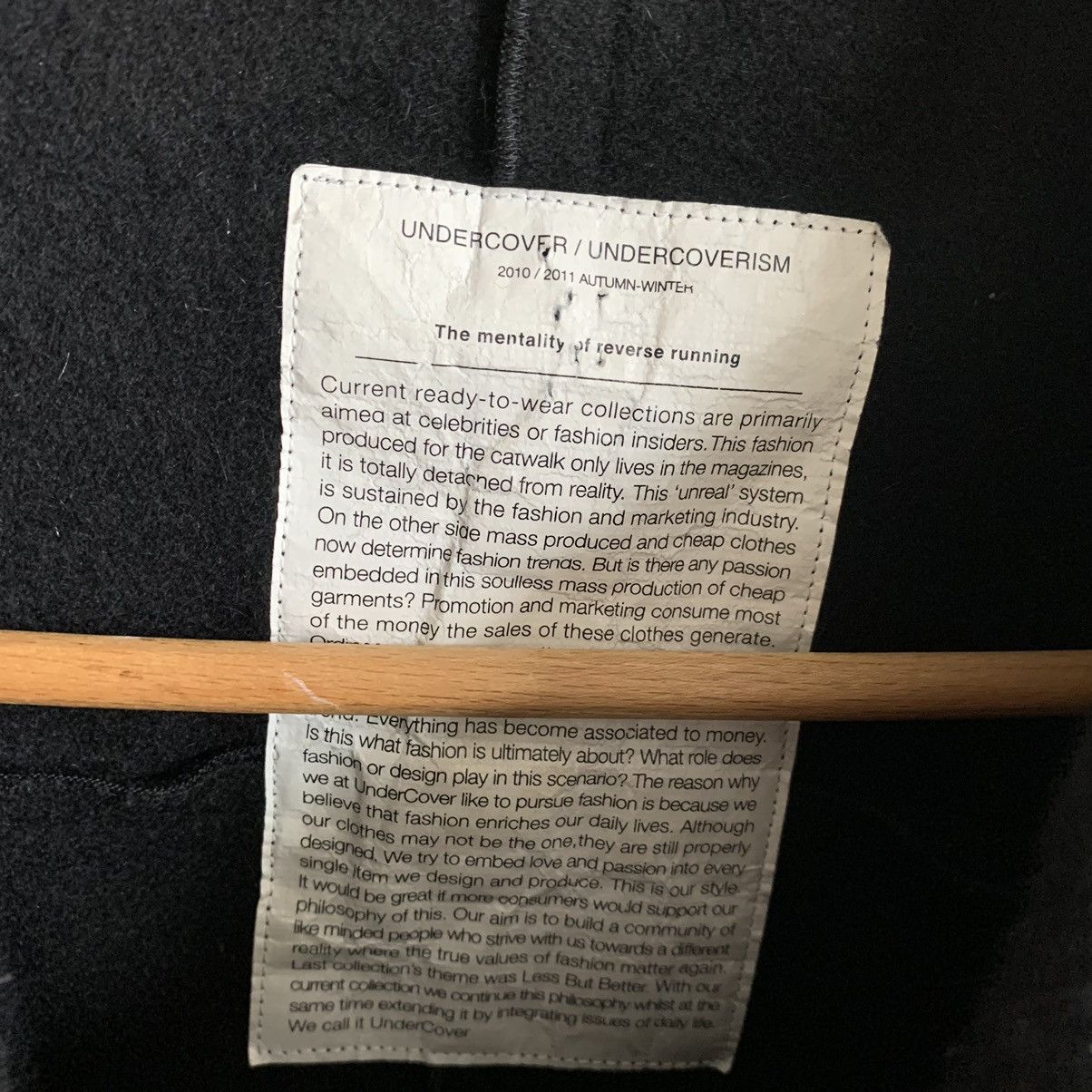 Undercover Undercover aw10-11 wool light jacket Size US L / EU 52-54 / 3 - 6 Thumbnail