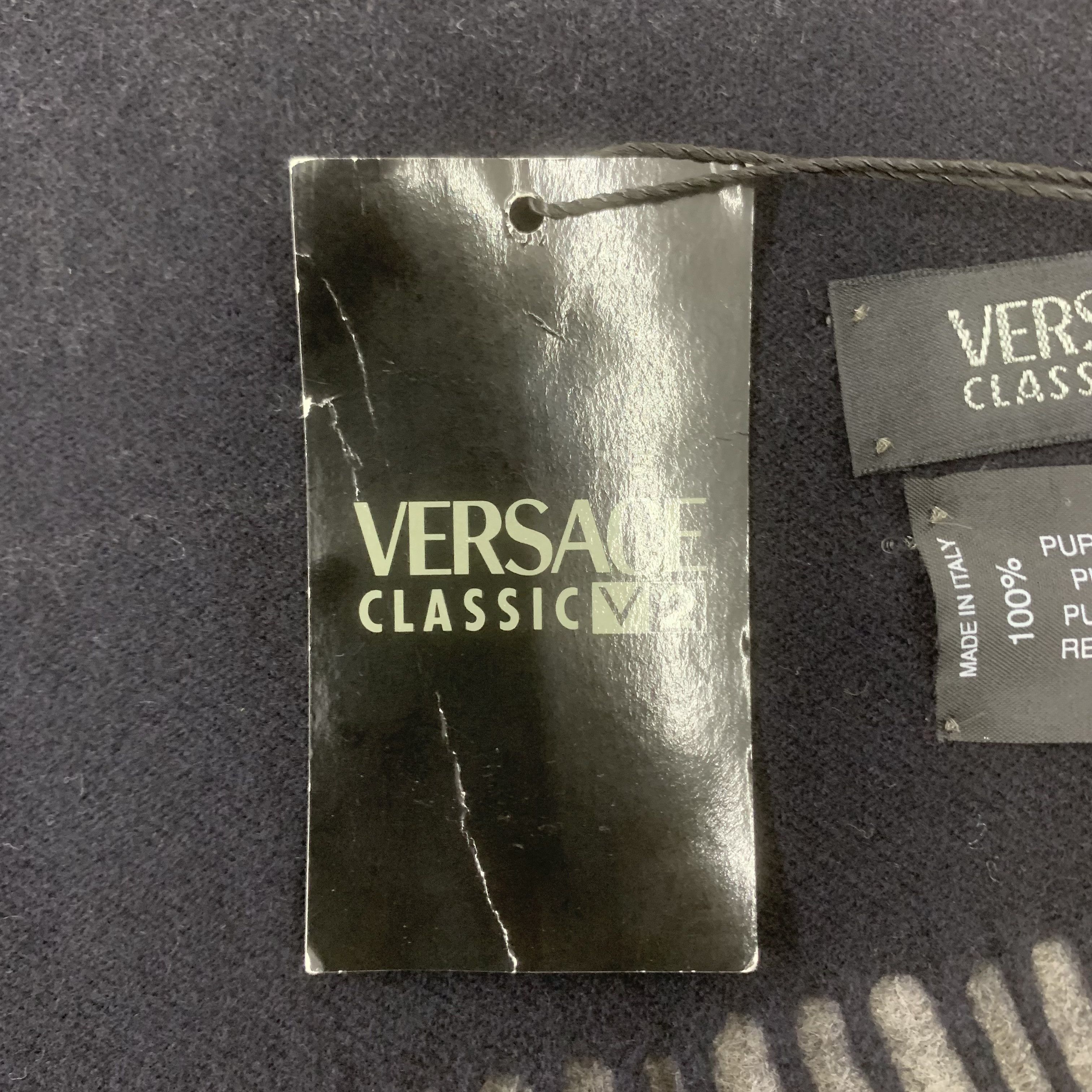 Versace Versace Scarf Wool Muffler Neck Wrap BL9275 Size ONE SIZE - 7 Thumbnail