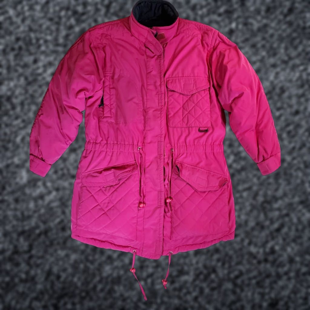 Eddie Bauer VINTAGE Eddie Bauer Parka Coat Jacket Down Goose Signature Womens Large Pink 90s Outdoor Winter - Athletic Lined Zip Size L / US 10 / IT 46 - 1 Thumbnail