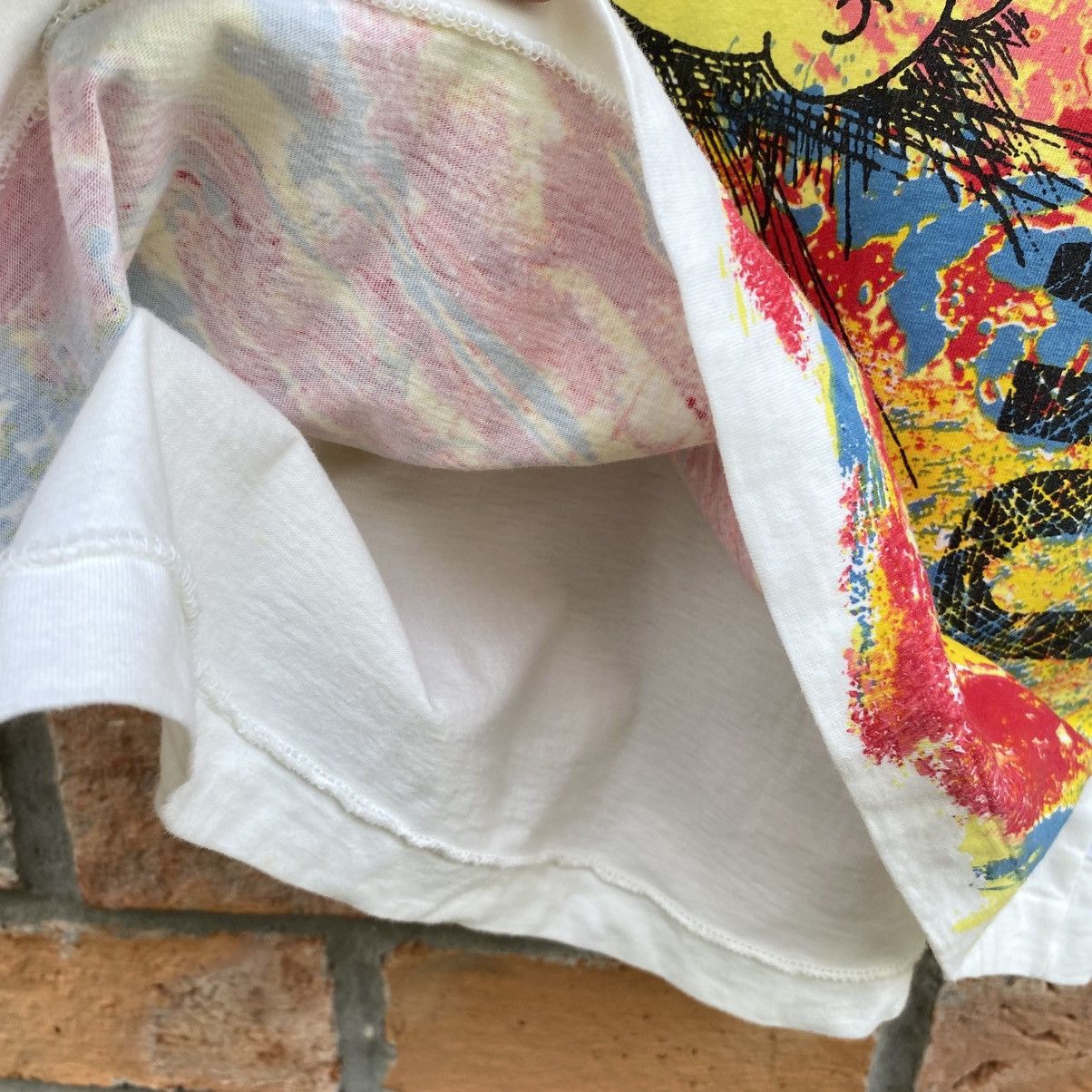 Yoshiyuki Konishi Ficce White Tee with Color Splash Print Size US M / EU 48-50 / 2 - 4 Thumbnail