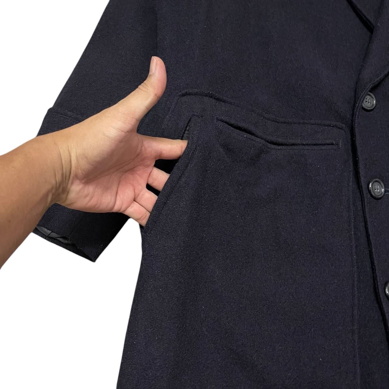 Yohji Yamamoto Y’s bis Yohji Yamamoto Wool Coat Double Breasted Size US L / EU 52-54 / 3 - 5 Thumbnail