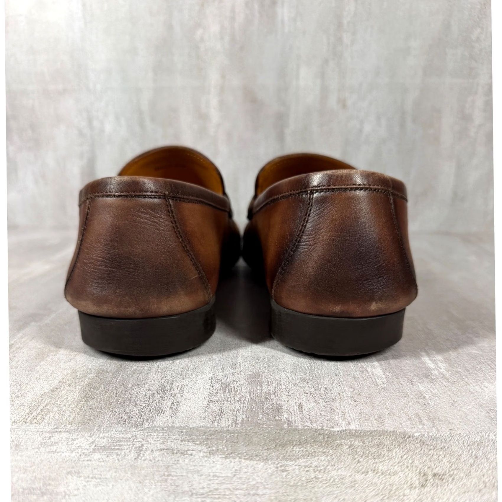 Magnanni Mens Brown Leather Penny Loafers Spain 10.5 M display picture 3