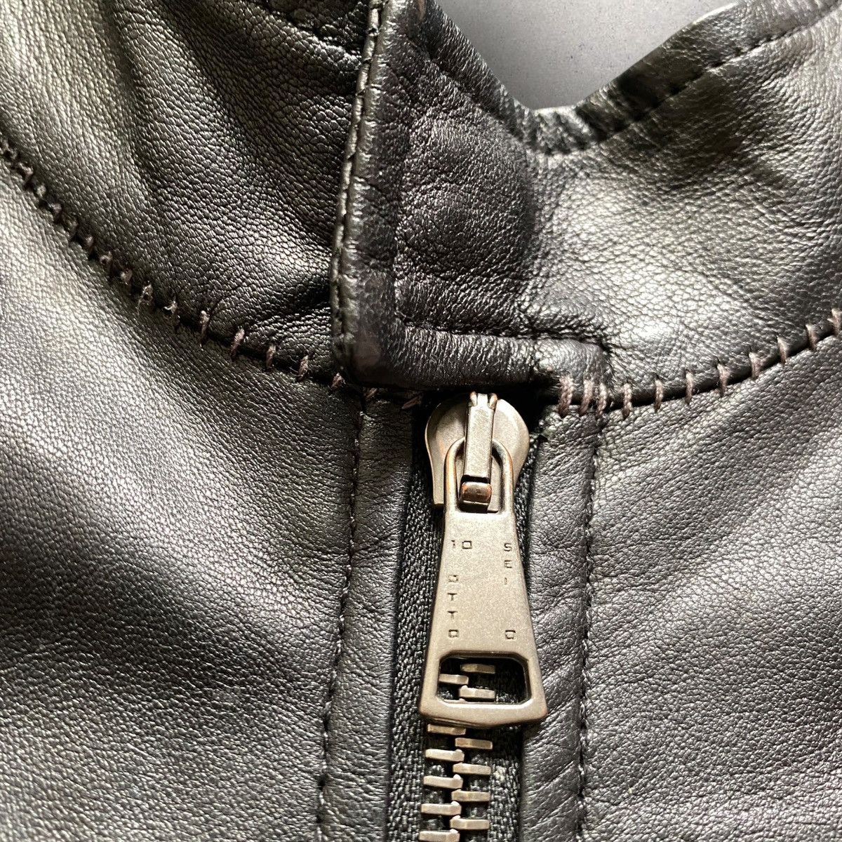 10sei0otto Vintage 10Sei0Otto Leather Jacket Black style Rick owens 00s Size US M / EU 48-50 / 2 - 13 Thumbnail