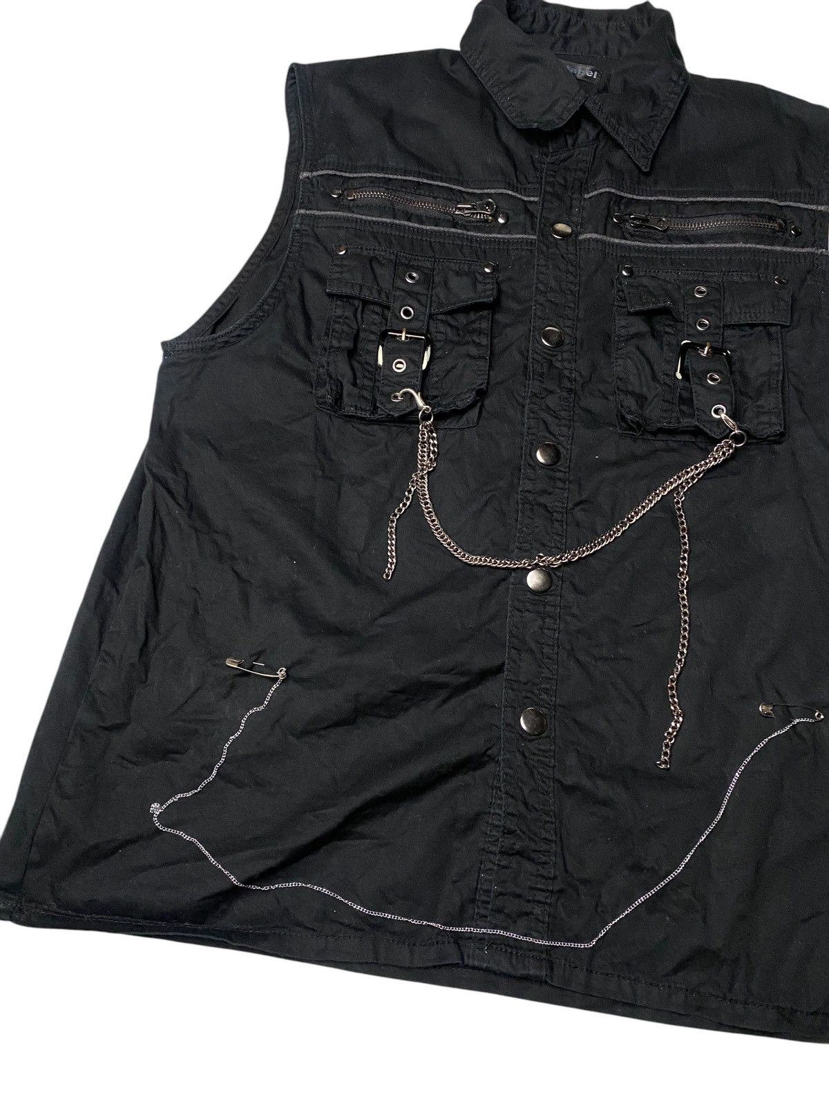 If Six Was Nine 2000's Agate Label Bondage Chain Vest Size US M / EU 48-50 / 2 - 3 Thumbnail