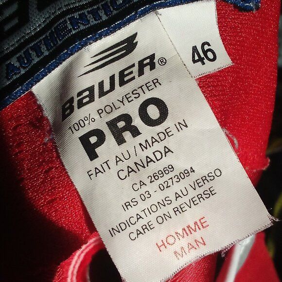 Vintage Vintage Bauer Authentic Team Canada Jersey Fight Strap Size US XL / EU 56 / 4 - 6 Thumbnail