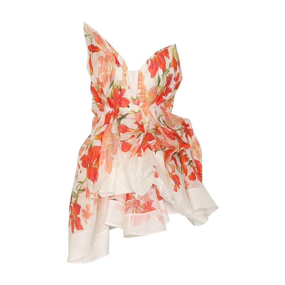 Zimmermann oc11z0525 Tranquillity Mini Dress in Multicolor Size S / US 4 / IT 40 - 1 Thumbnail