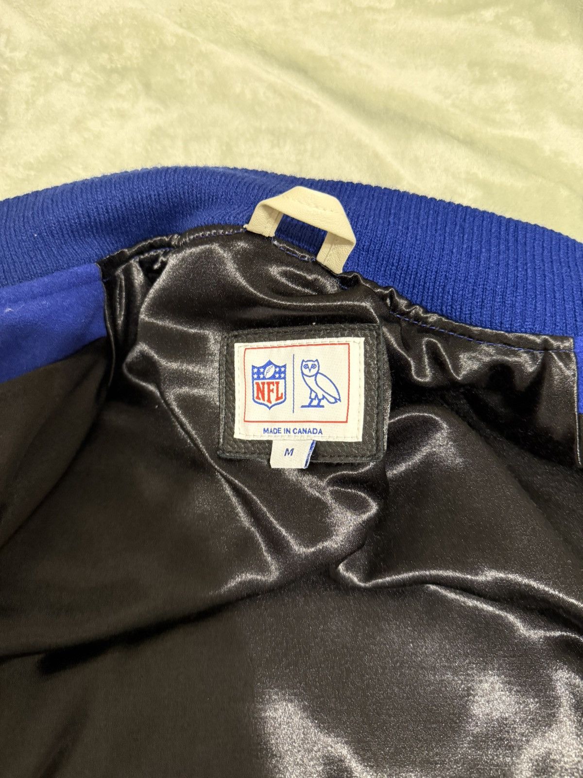 NFL × October's Very Own Ovo X NFL New York Giants Varsity Jacket Size US M / EU 48-50 / 2 - 5 Thumbnail