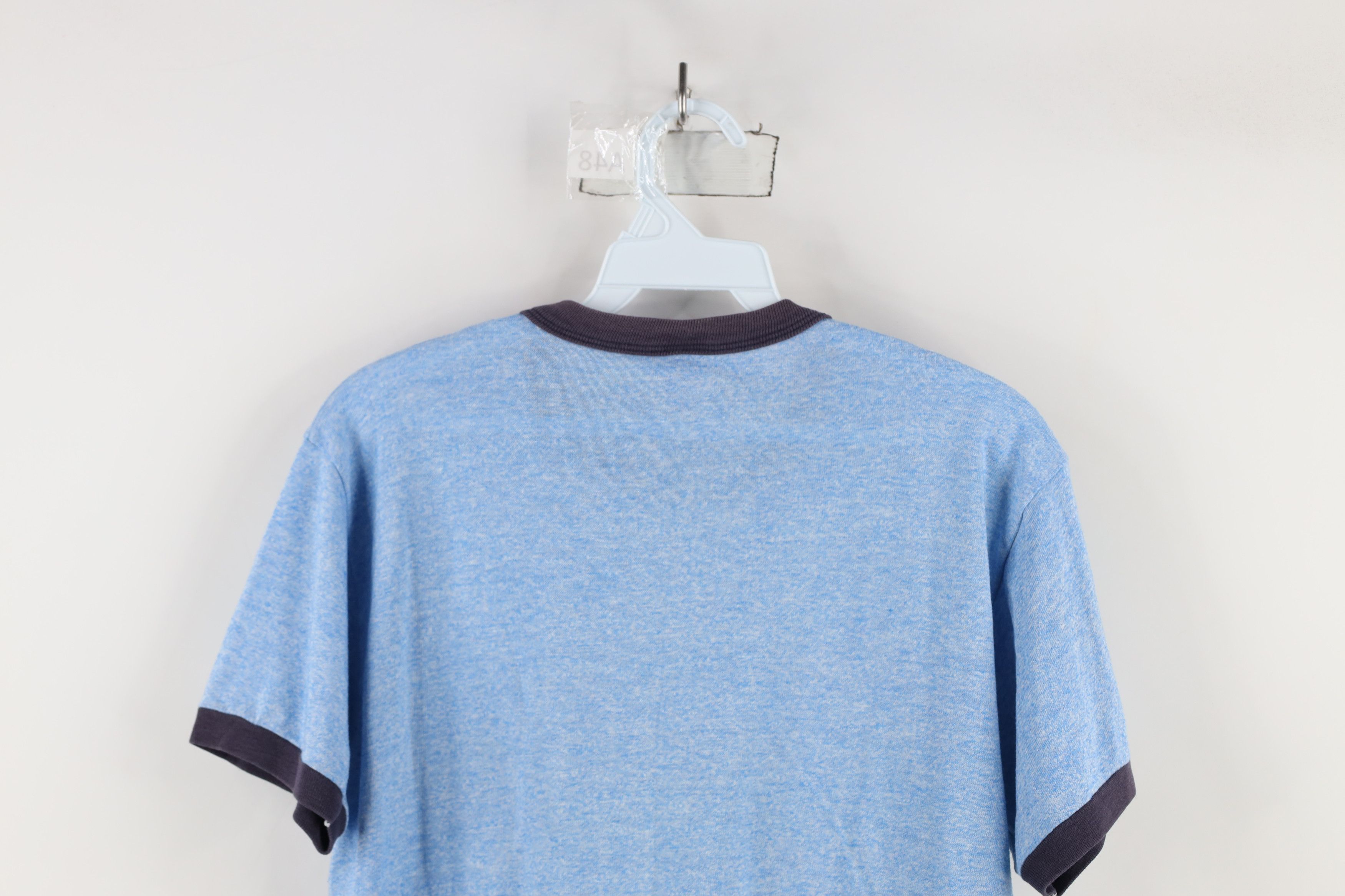Russell Athletic × Vintage Vintage 90s Russell Athletic School Ringer T-Shirt Blue USA Size US M / EU 48-50 / 2 - 11 Thumbnail