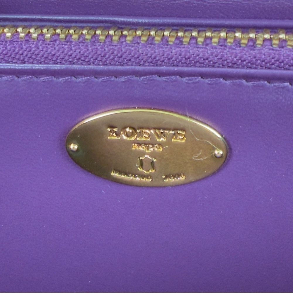 Loewe LOEWE Anagram Leather Long Bifold Wallet Black 100% Authent Size ONE SIZE - 4 Thumbnail