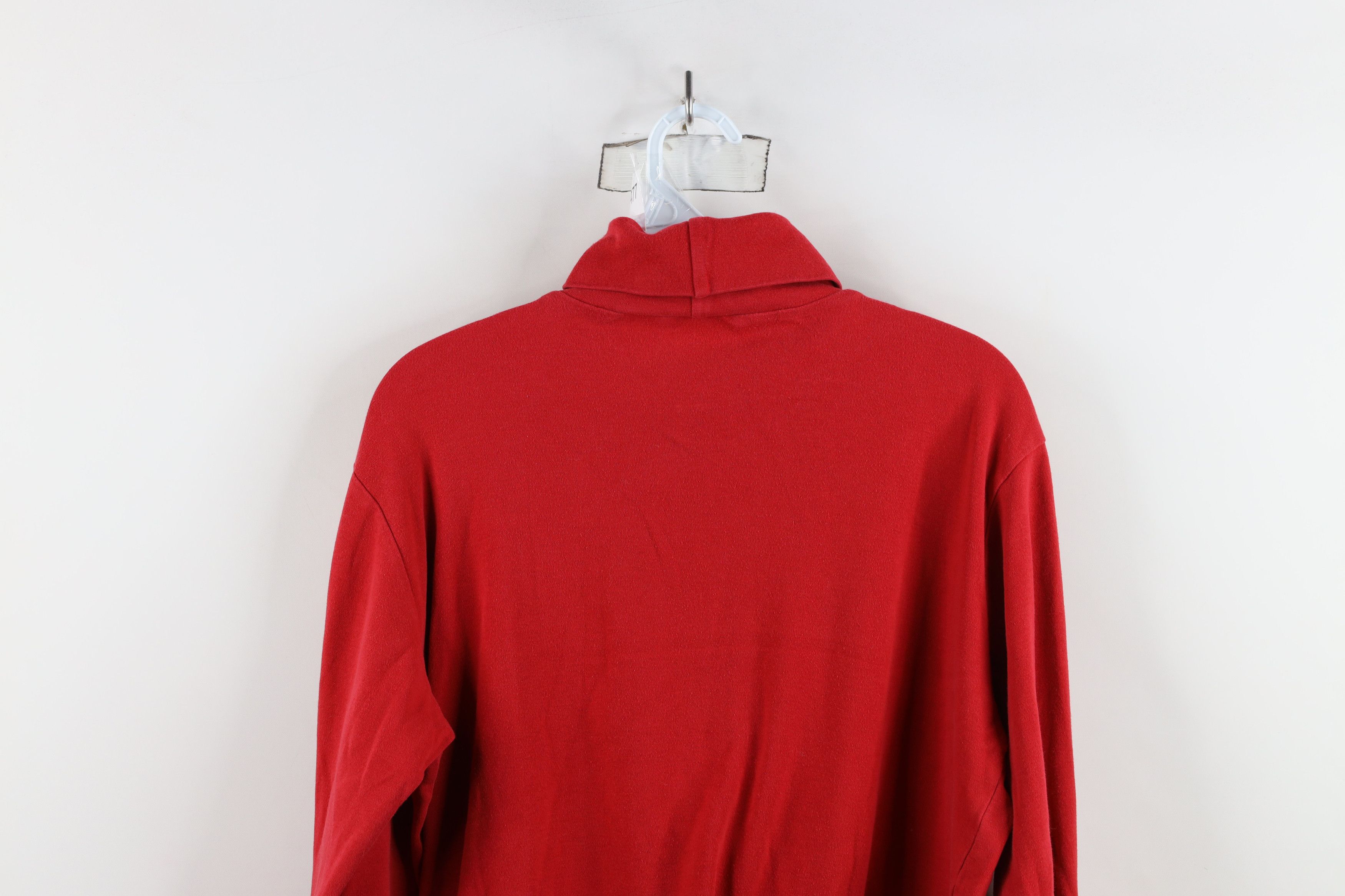 Vintage Vintage 90s Streetwear Blank Long Sleeve Turtleneck T-Shirt Size L / US 10 / IT 46 - 10 Thumbnail