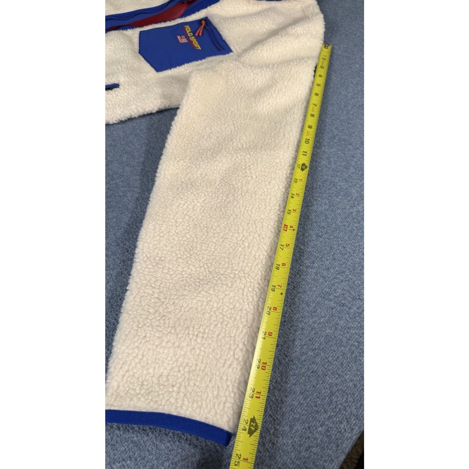 Polo Ralph Lauren Polo Sport Ralph Lauren Men's Cream Fleece Full Zip Jacket Size US S / EU 44-46 / 1 - 11 Thumbnail