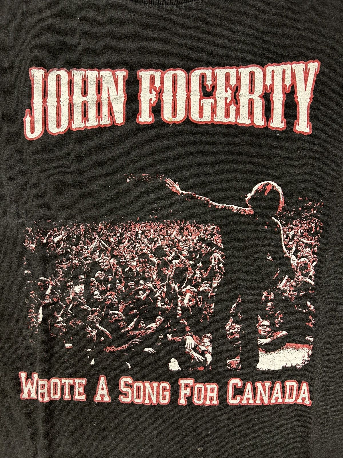 Band Tees × Vintage Crazy Vintage 90s Essential Black John Fogerty Band T-Shirt Size US M / EU 48-50 / 2 - 3 Thumbnail