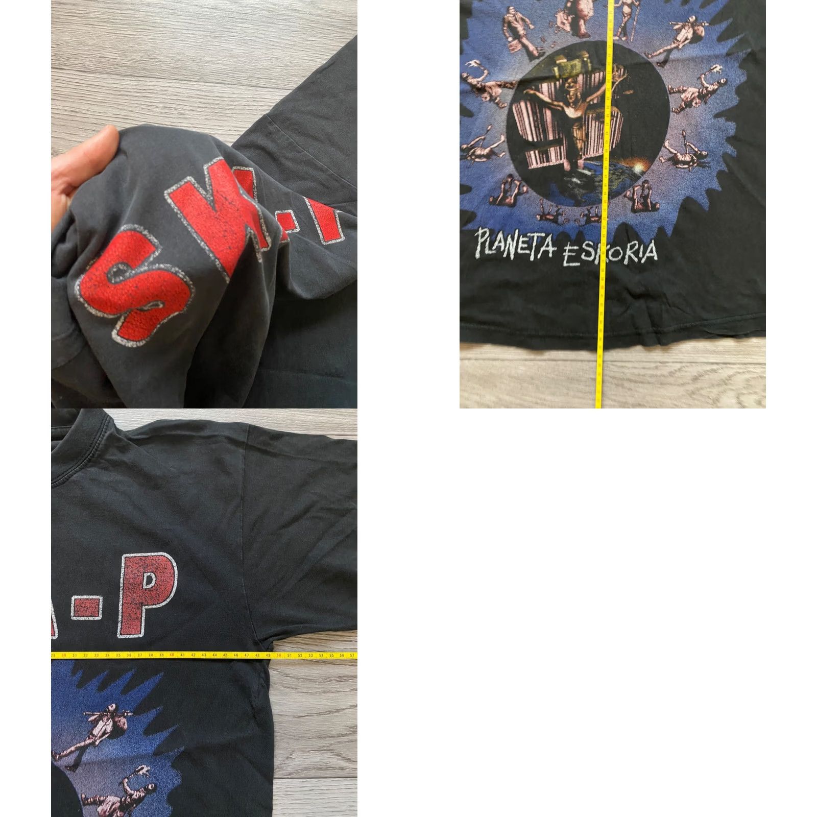Vintage VINTAGE Ska-P Planeta Eskoria Punk T-Shirt Black Mens Size M Size US M / EU 48-50 / 2 - 8 Thumbnail