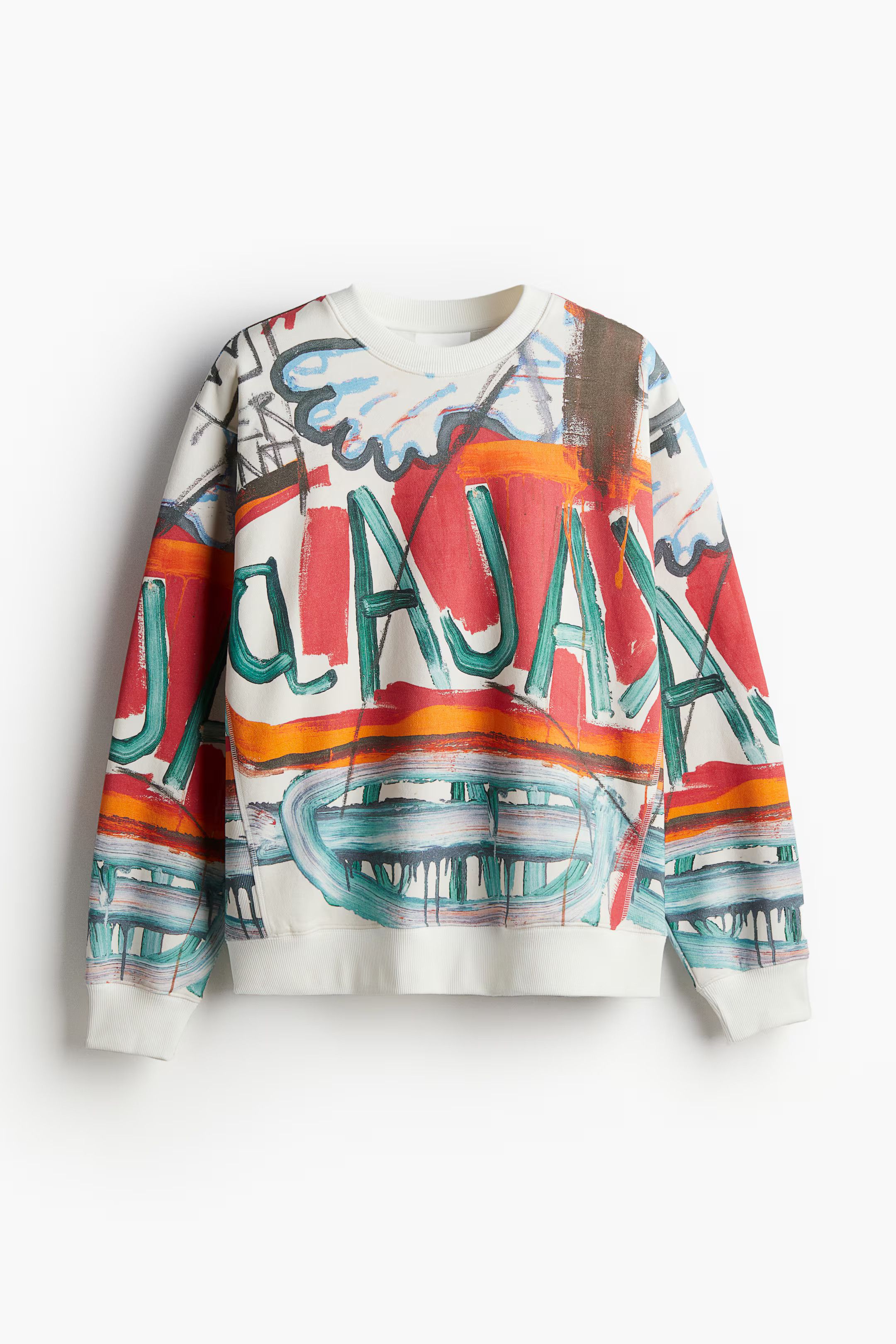 H&M × Jean-Michel Basquiat × Who Decides War Jean-Michel Basquiat Who Decides War H&M Sweatshirt Oversize Size US XL / EU 56 / 4 - 14 Thumbnail