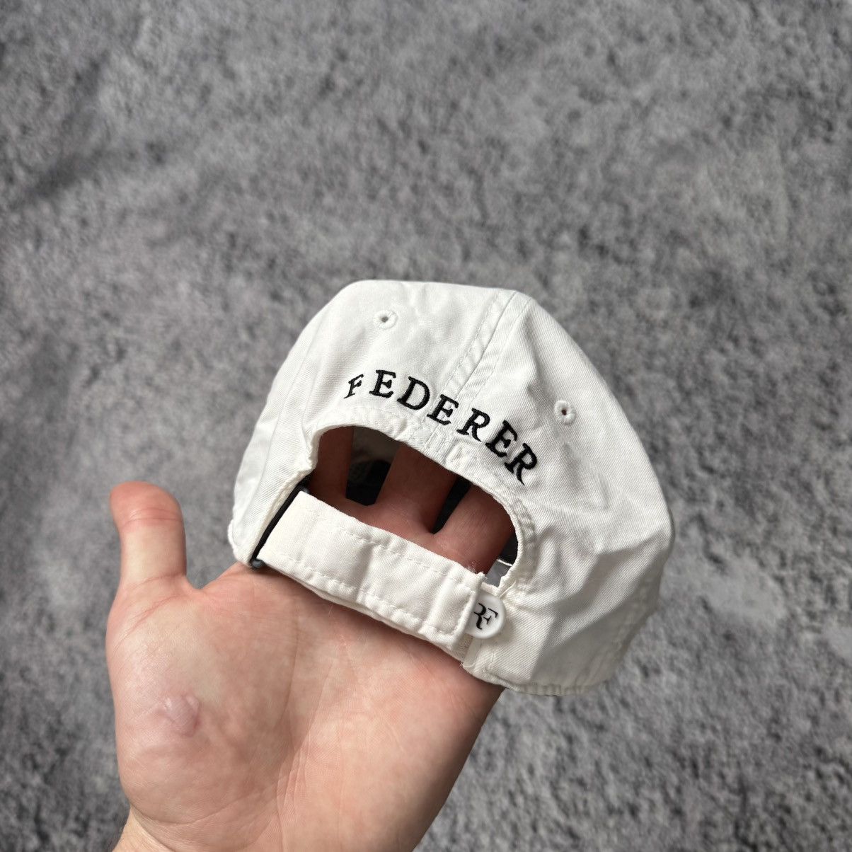 Nike Vintage Rodger Federer Hat Cap White Strap Back Nike Tennis Size ONE SIZE - 3 Thumbnail